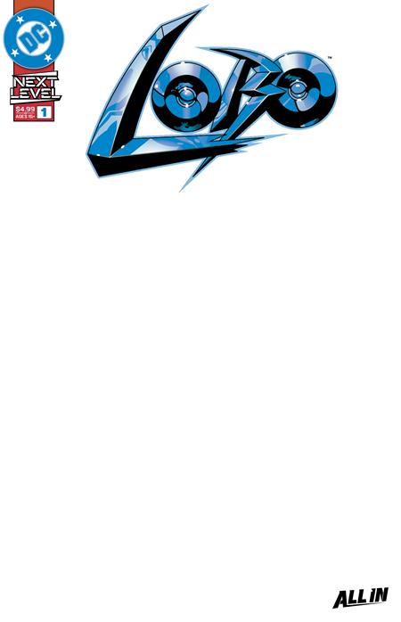 Lobo # 1 Cover F Blank Variant First Printing 2026 BN