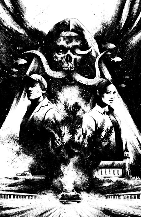 Estuary: A Ghost Story #1 1:20 Cover E House B&W Variant First Printing 2026 BN