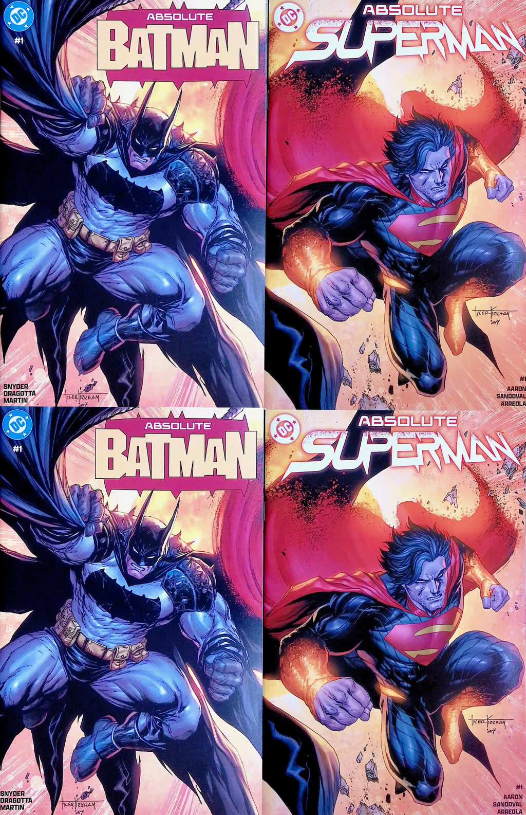 Absolute Batman #1 Absolute Superman #1 The 616 Comics Edition A Interior Cover A 2 CGC 9.8 4635230023 4635231008.