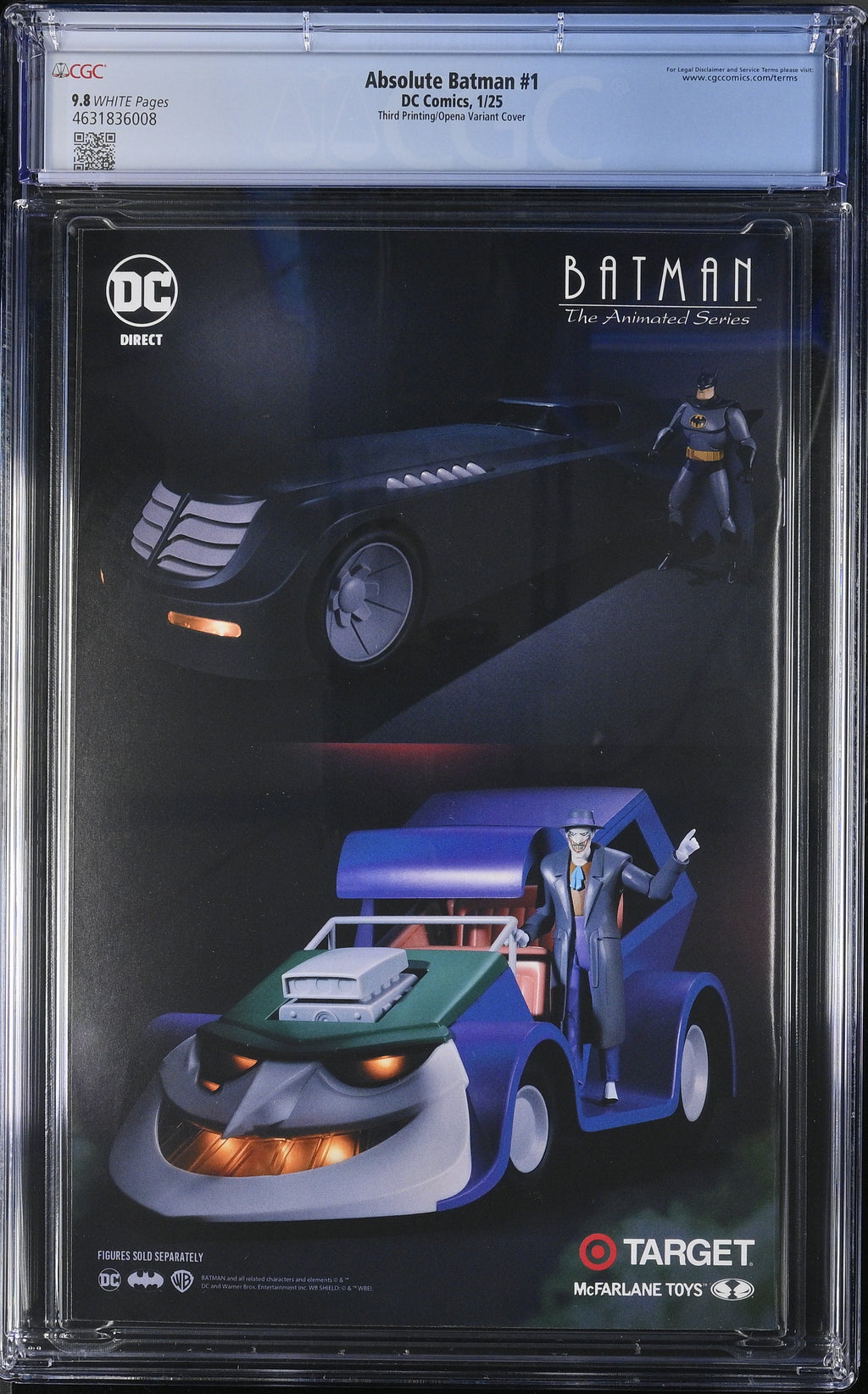 Absolute Batman #1 DC Comics 1/25 Third Printing/Opena Variant CGC 9.8 4631836008