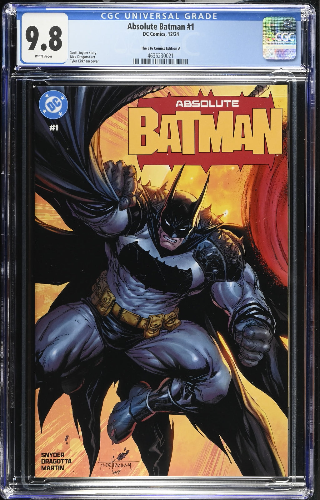 Absolute Batman #1 Absolute Superman #1 The 616 Comics Edition A Interior Cover A 2 CGC 9.8 4635230021 4635231006.
