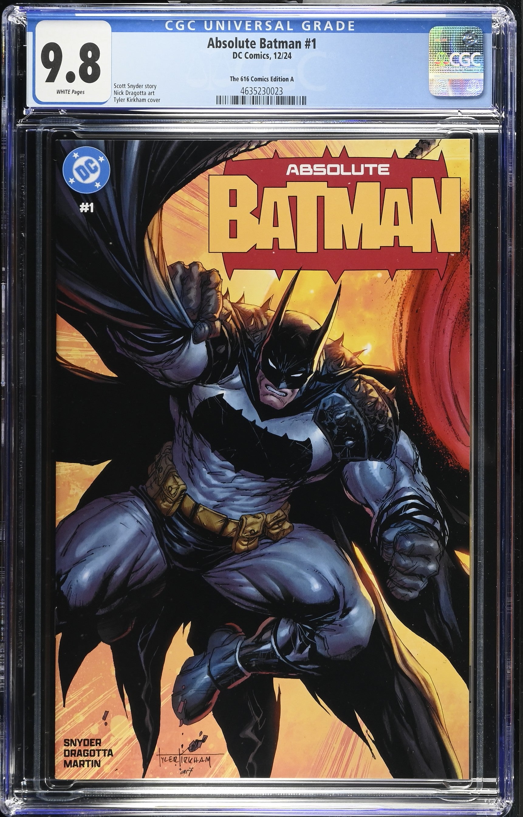 Absolute Batman #1 Absolute Superman #1 The 616 Comics Edition A Interior Cover A 2 CGC 9.8 4635230023 4635231008.