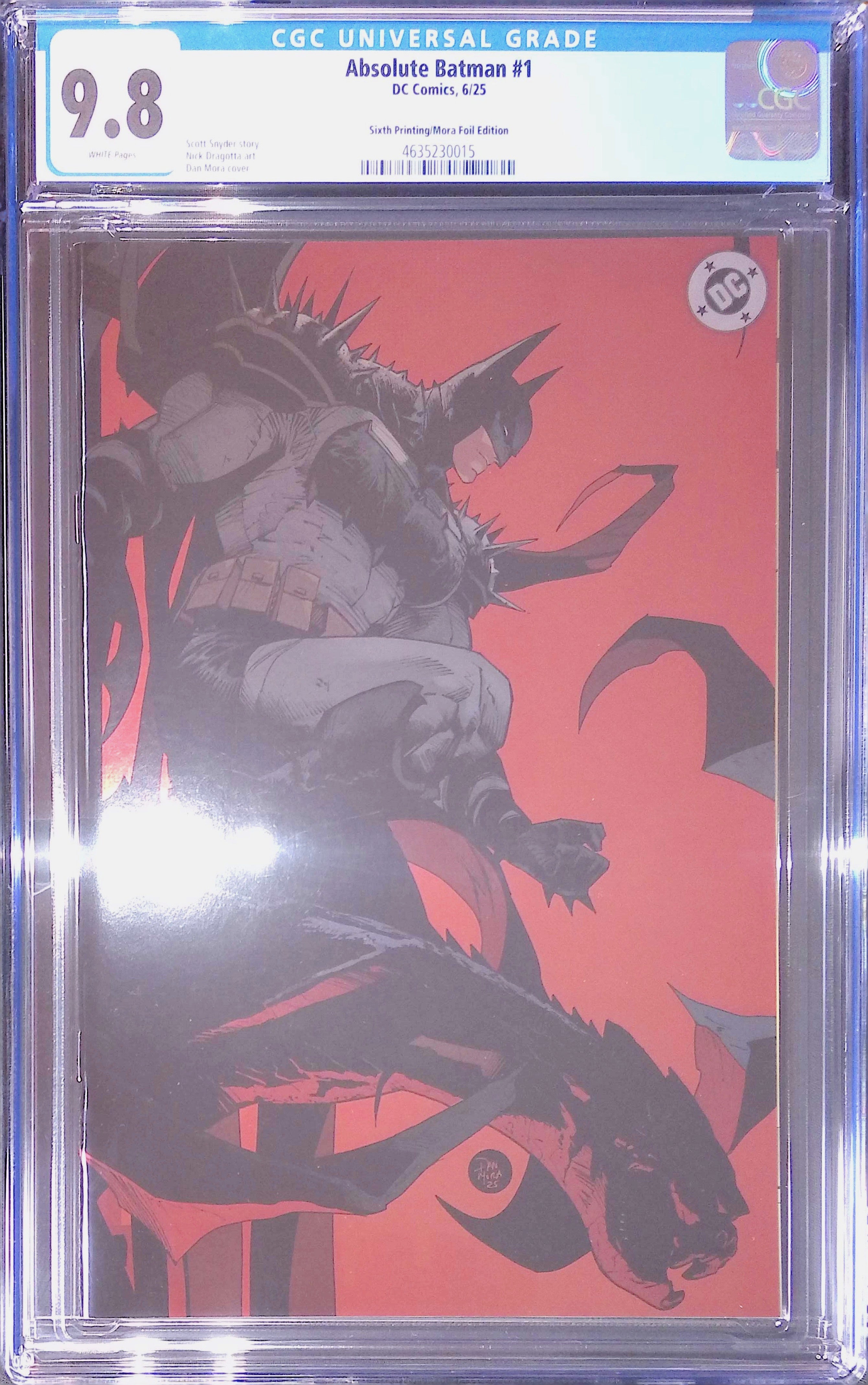 Absolute Batman #1 DC Comics 6/25 Sixth Printing/Mora Foil CGC 9.8 4635230015