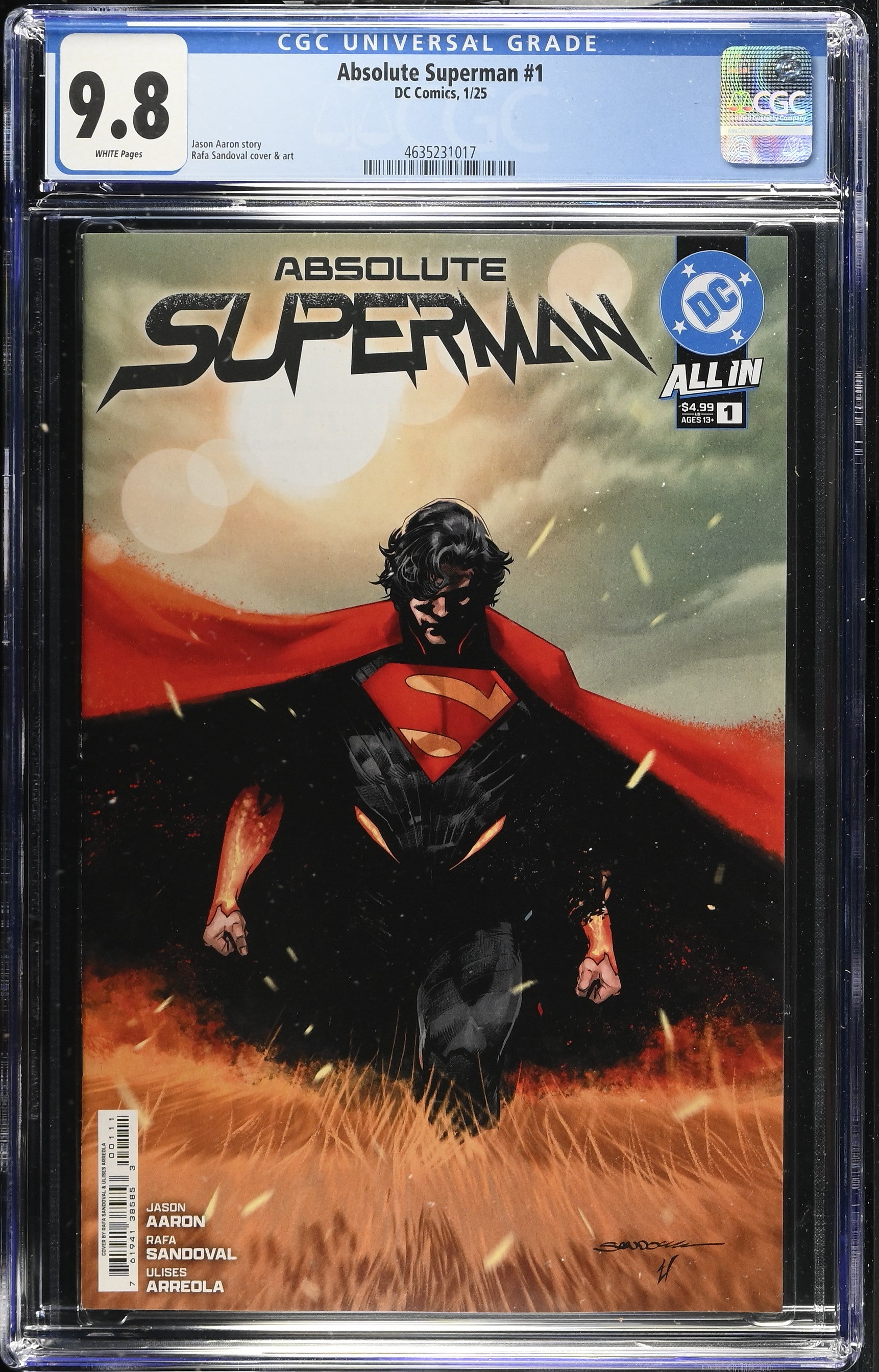 Absolute Superman # 1 DC Comics 1/25 Cover A CGC 9.8 4635231017