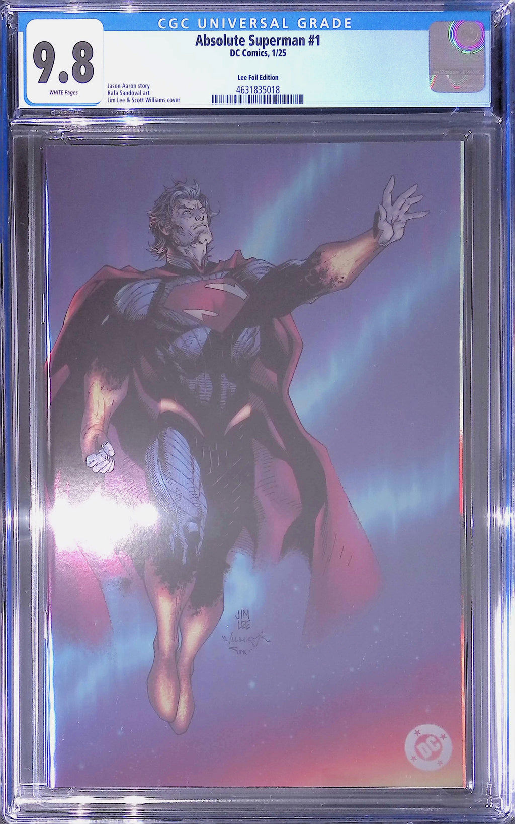 Absolute Superman #1 DC Comics 1/25 Lee Foil Edition CGC 9.8 4631835018