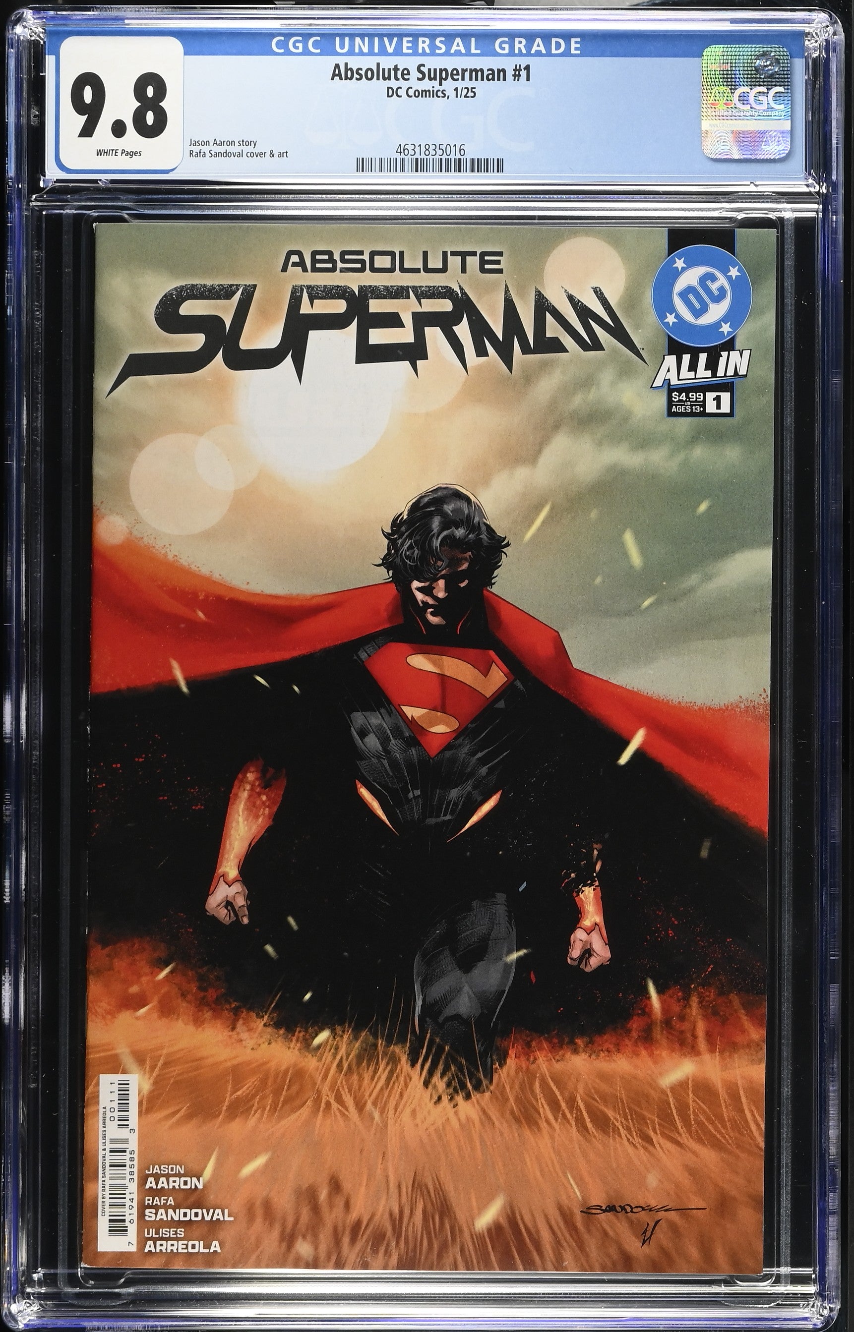 Absolute Superman #1 DC Comics 1/25 Cover A CGC 9.8 4631835016