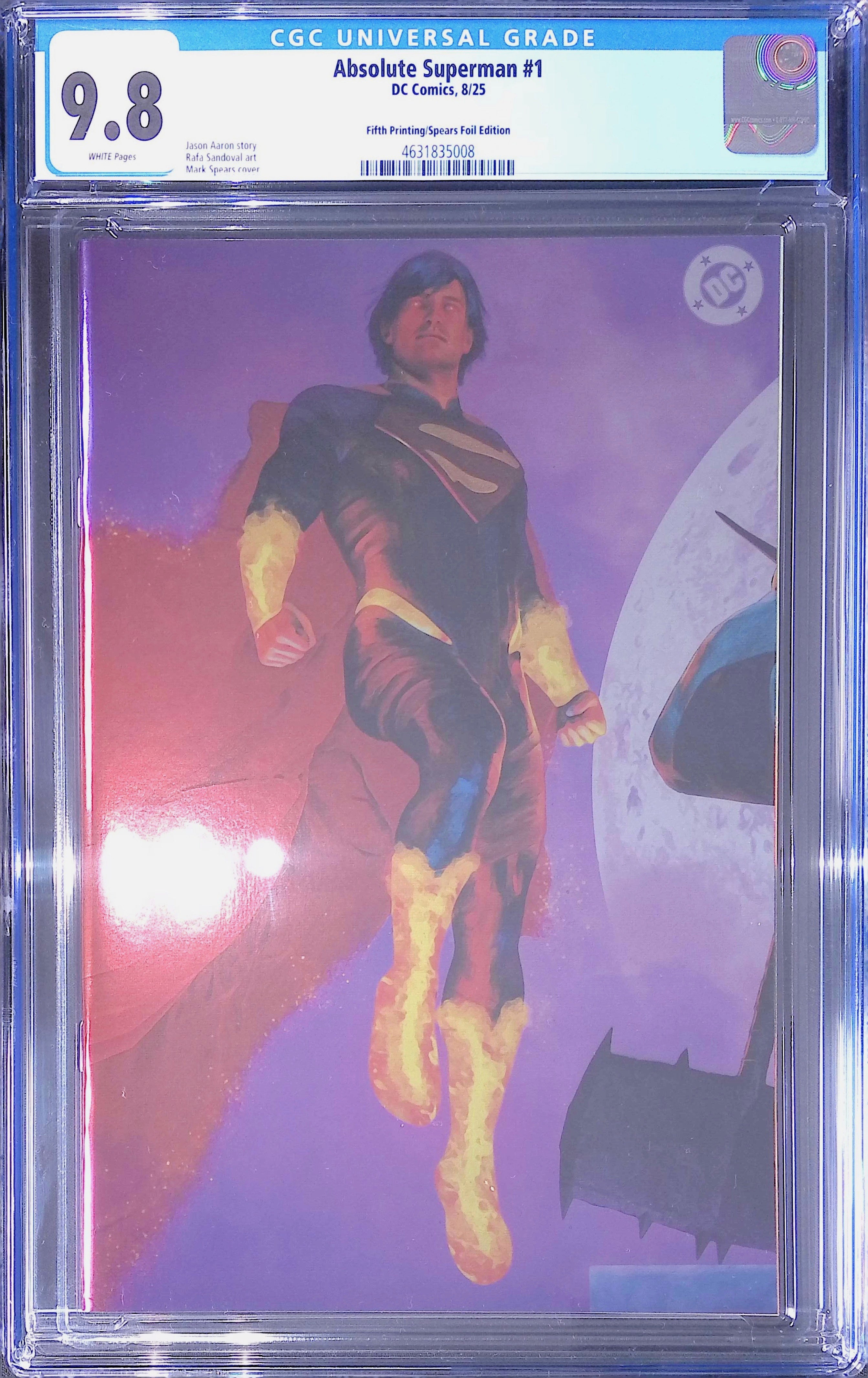 Absolute Superman #1 DC Comics 8/25 Fifth Printing/Spears Foil CGC 9.8 4631835008