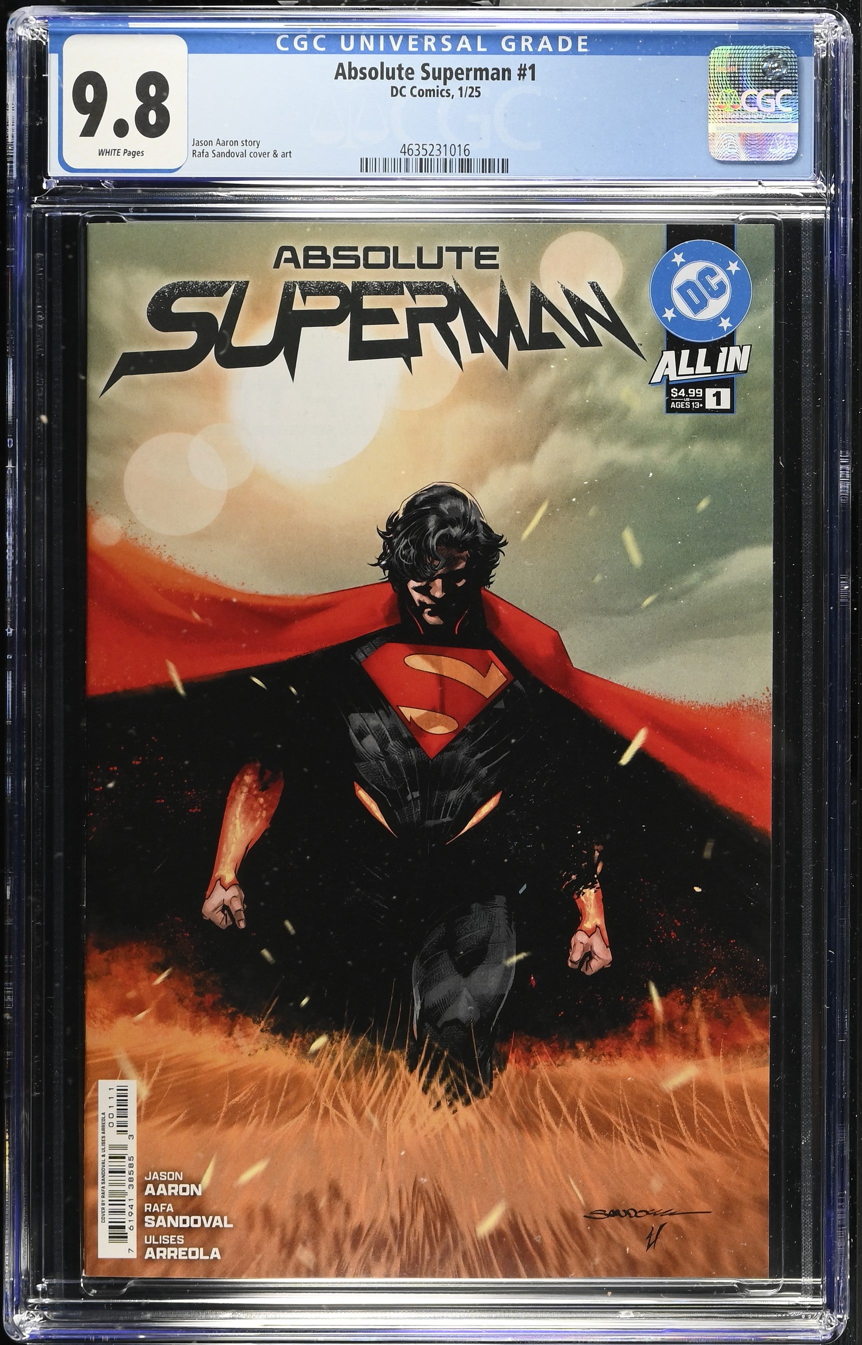 Absolute Superman #1 DC Comics 1/25 Cover A CGC 9.8 4635231016