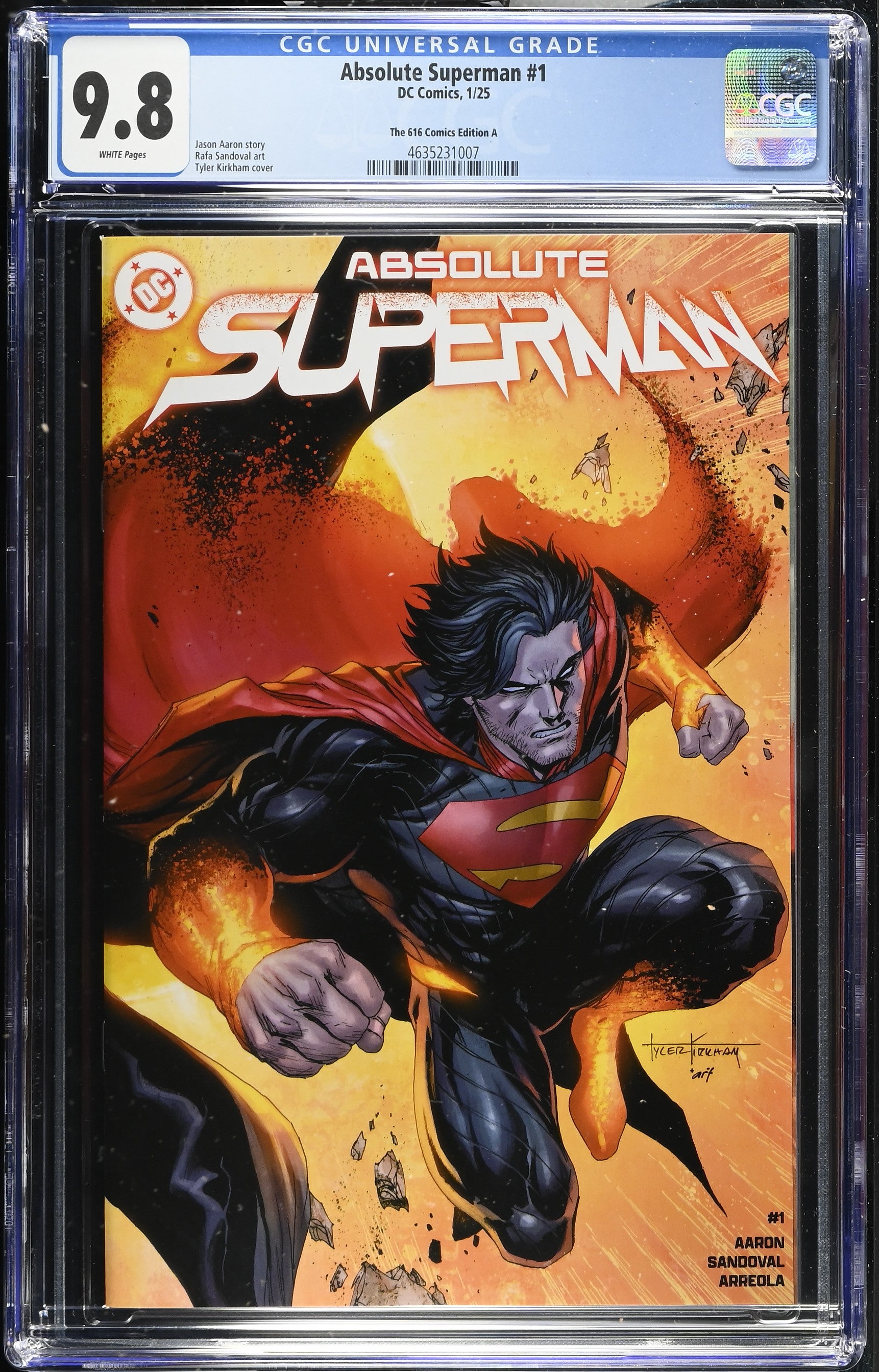 Absolute Batman #1 Absolute Superman #1 The 616 Comics Edition A Interior Cover A 2 CGC 9.8 4635230022 4635231007.