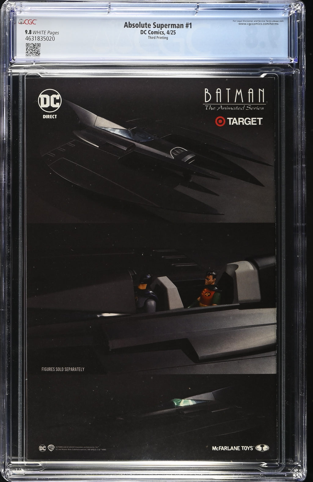 Absolute Superman #1 DC Comics 4/25 Third Printing Jim Lee CGC 9.8 4631835020