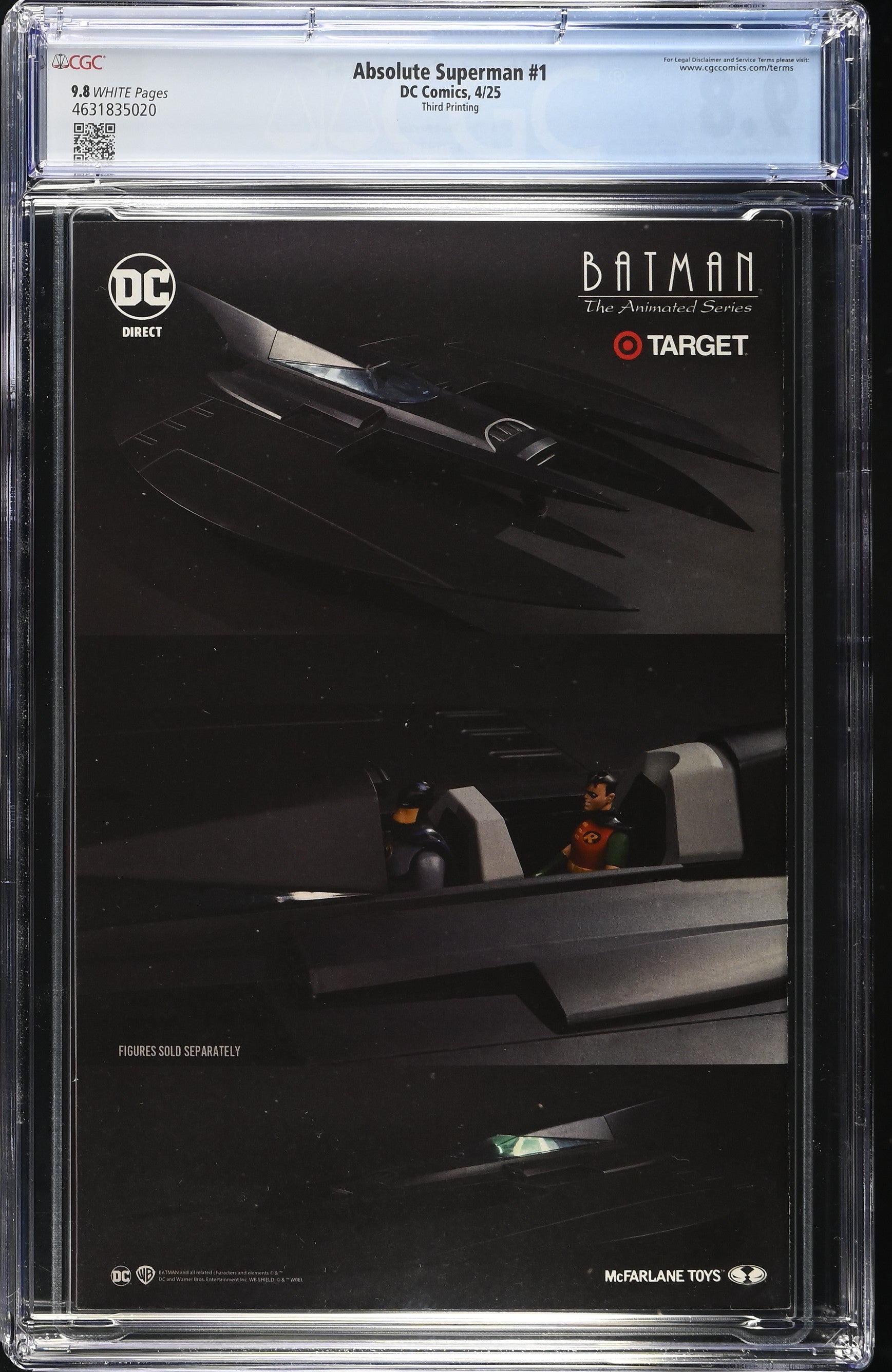 Absolute Superman #1 DC Comics 4/25 Third Printing Jim Lee CGC 9.8 4631835020