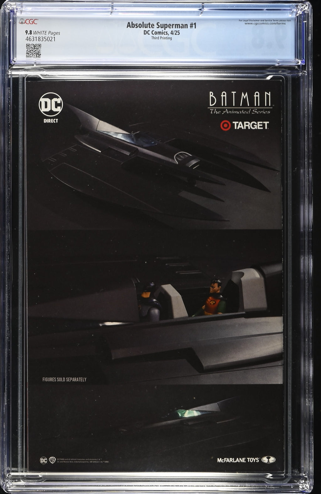 Absolute Superman #1 DC Comics 4/25 Third Printing Jim Lee CGC 9.8 4631835021