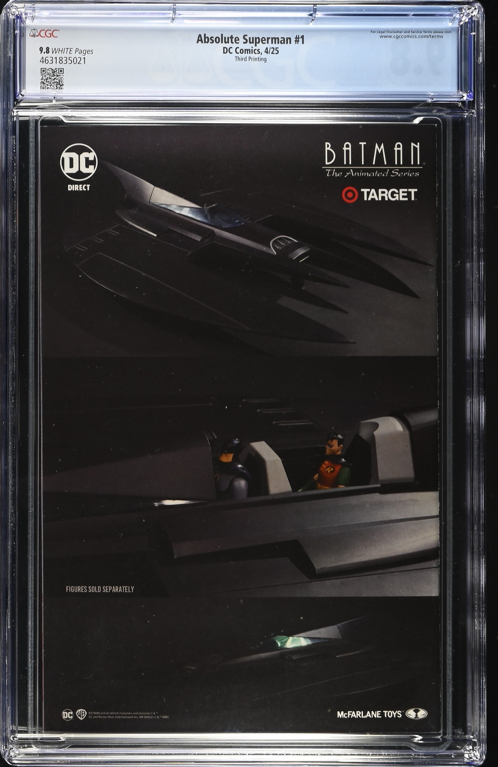 Absolute Superman #1 DC Comics 4/25 Third Printing Jim Lee CGC 9.8 4631835021