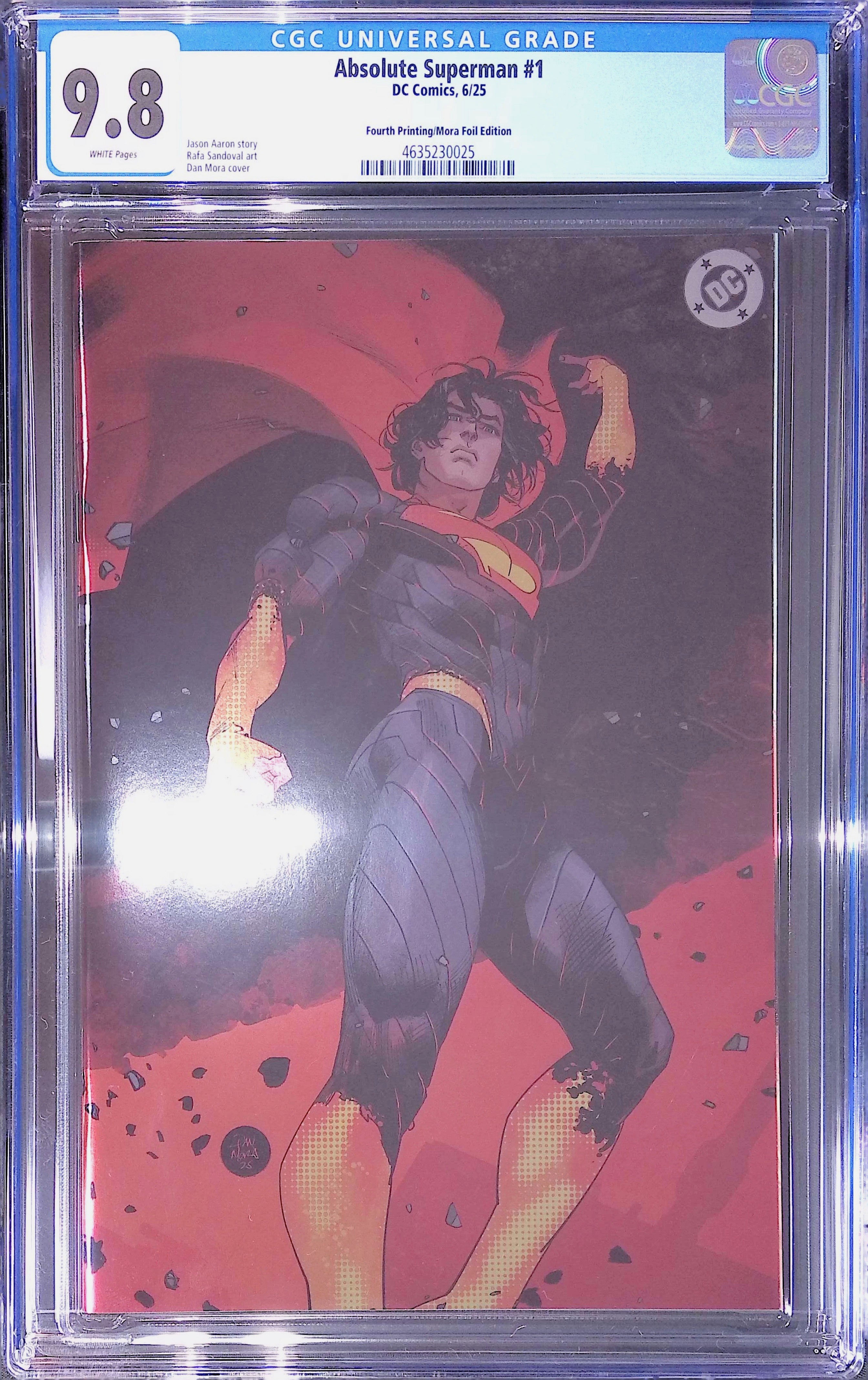 Absolute Superman #1 DC Comics 6/25 Fourth Printing/Mora Foil 9.8 4635230025