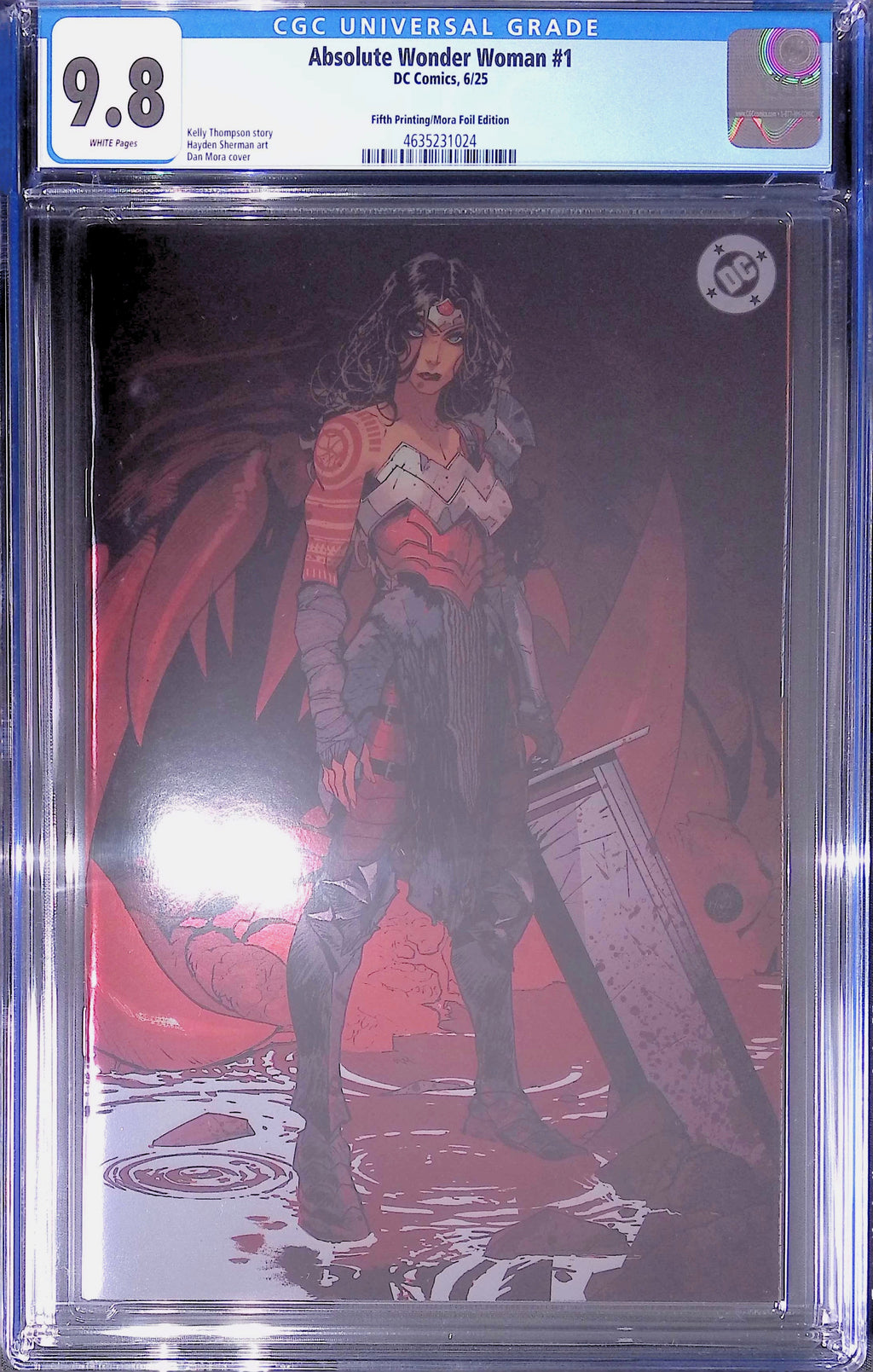 Absolute Wonder Woman #1 DC Comics 6/25 Fifth Printing/Mora Foil CGC 9.8 4635231024