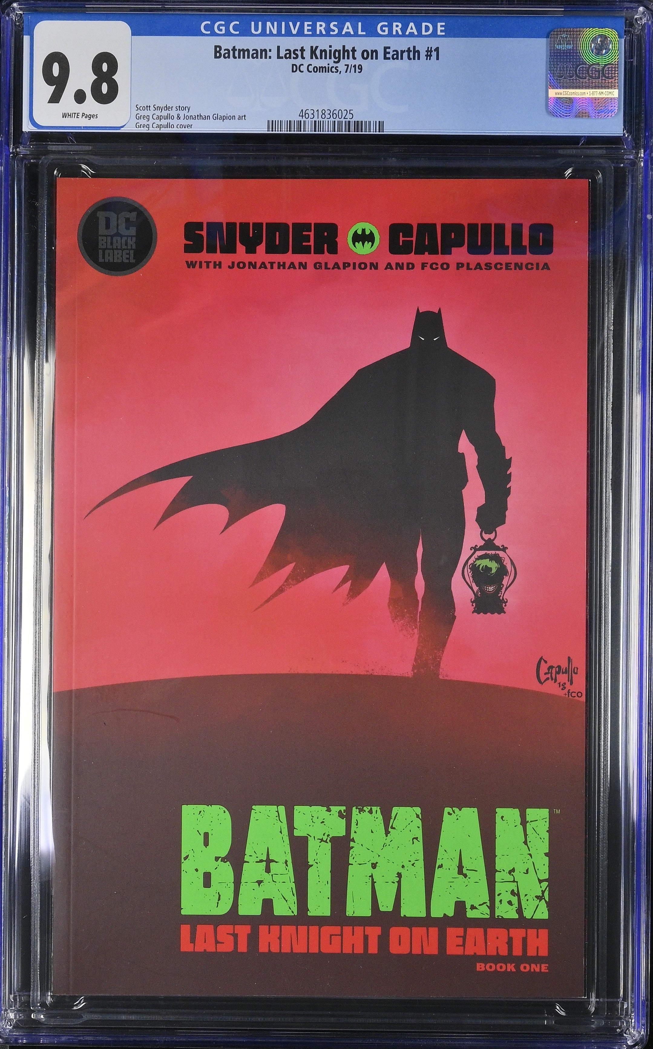 Batman: Last Knight on Earth #1 DC Comics 7/19 CGC 9.8 4631836025