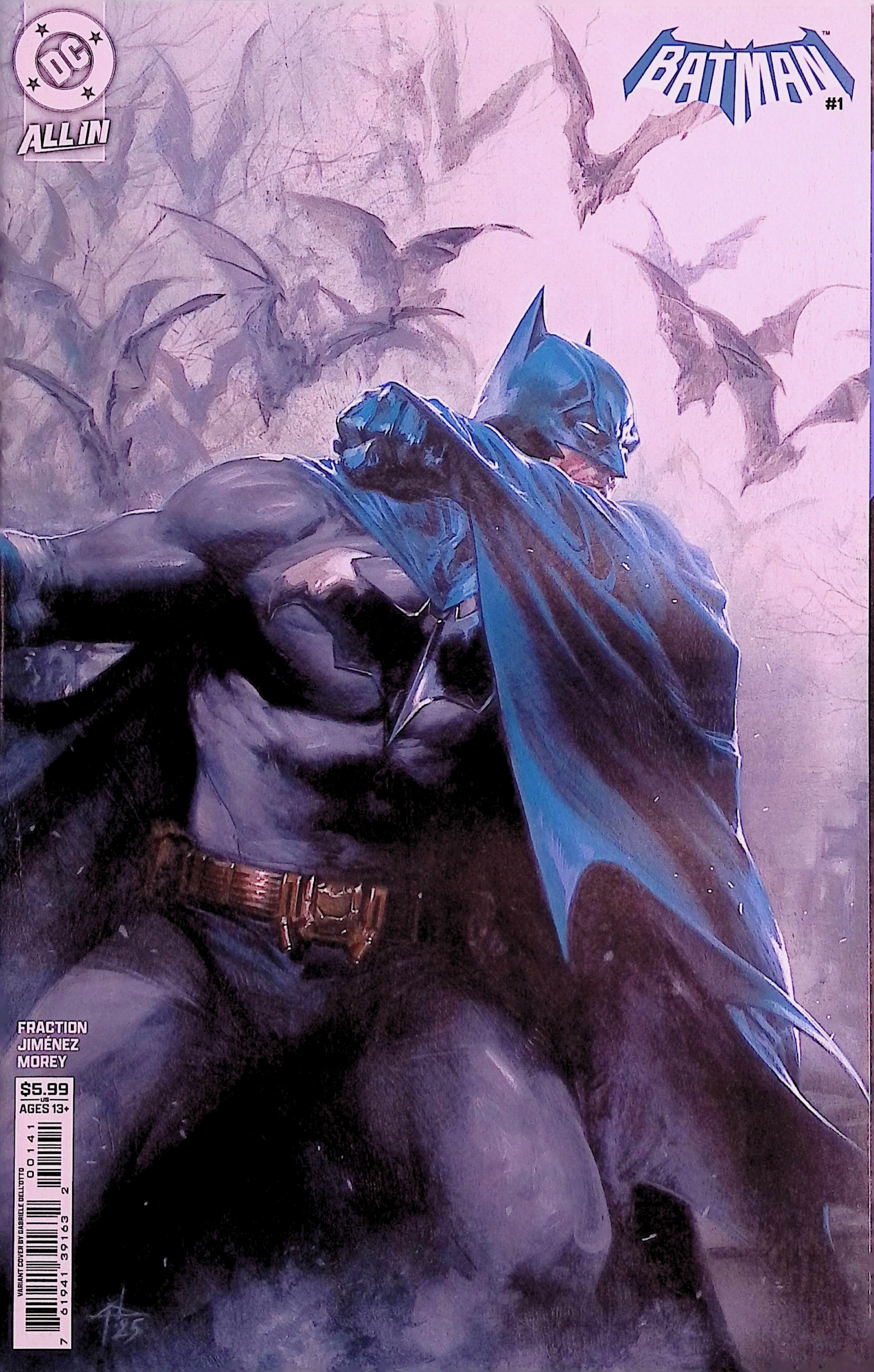 Batman # 1 and Detective Comics # 1101 Art by Gabriele Dell'Otto Connecting Variant Covers NM