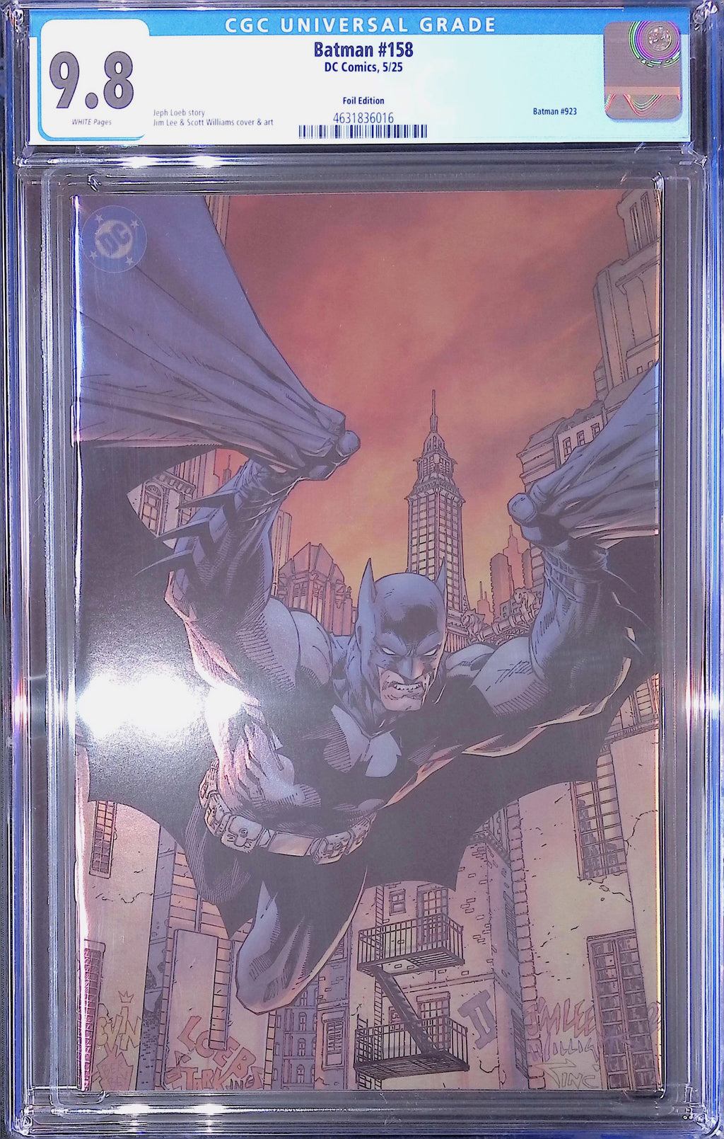 Batman #158 DC Comics 5/25 Foil Edition CGC 9.8 4631836016