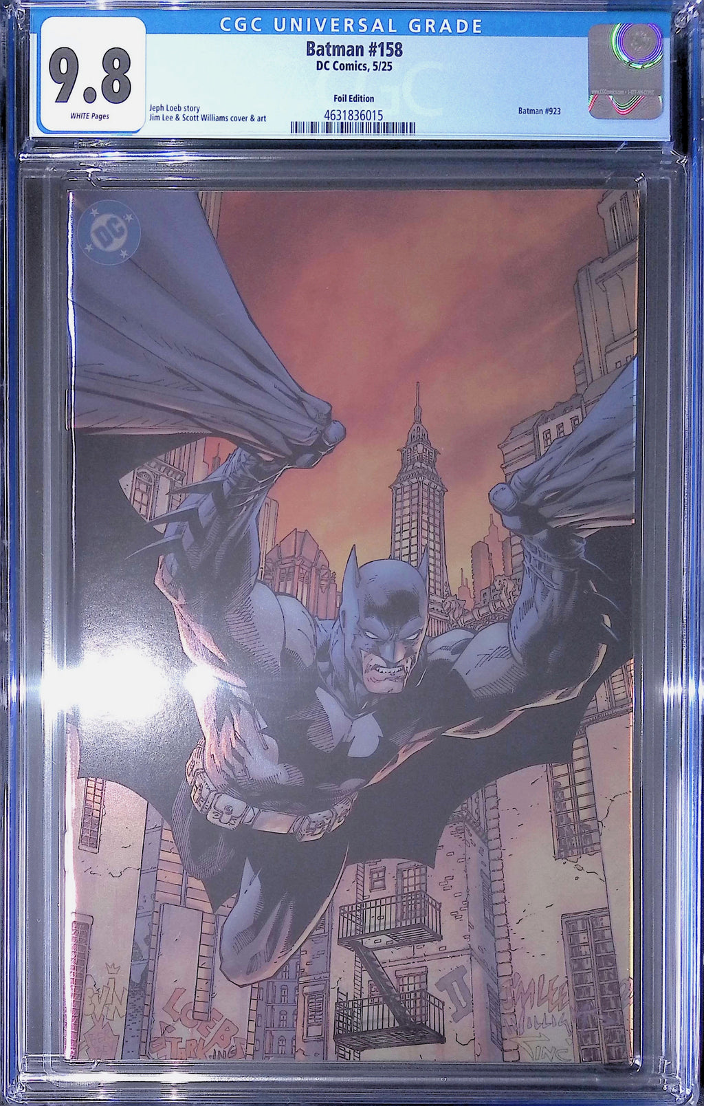 Batman #158 DC Comics 5/25 Foil Edition CGC 9.8 4631836015