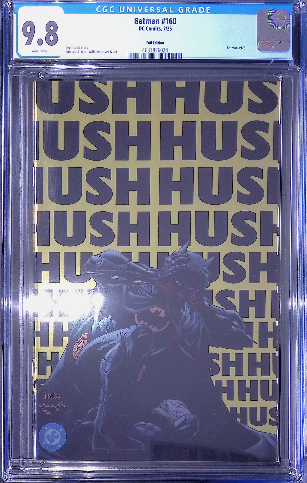 Batman #160 DC Comics 7/25 Foil Edition CGC 9.8 4631836024