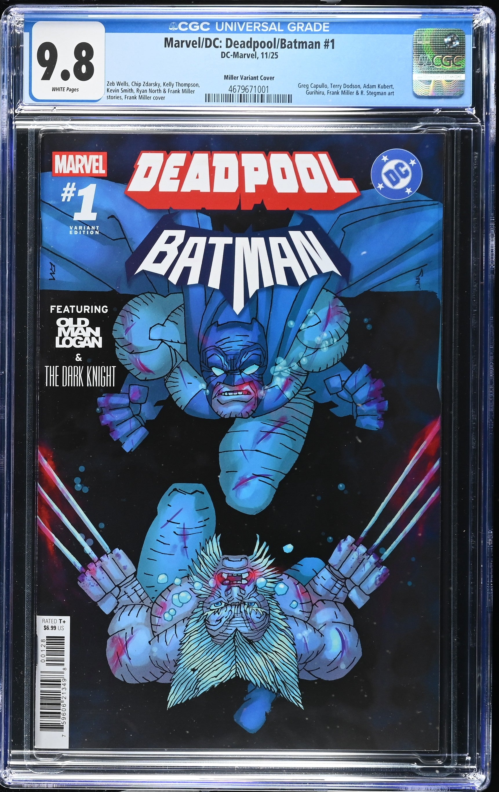 Deadpool/Batman # 1 1:50 Frank Miller Variant 2025 CGC 9.8 4679671001