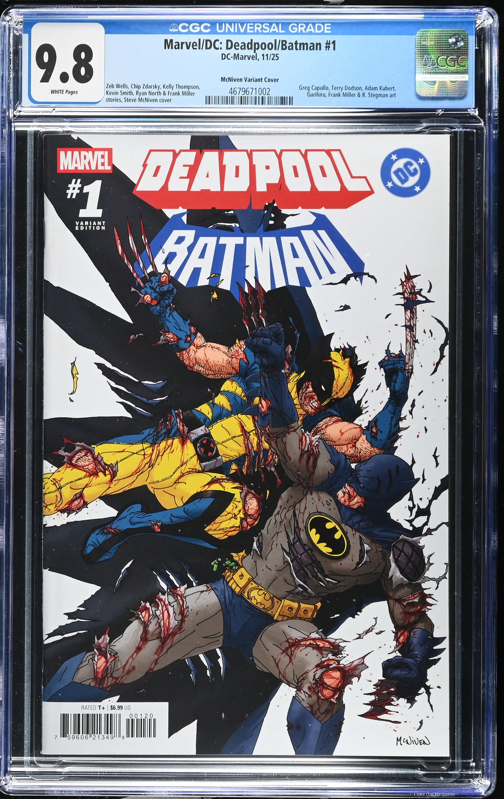 Deadpool/Batman # 1 1:25 McNiven Variant 2025 CGC 9.8 4679671002