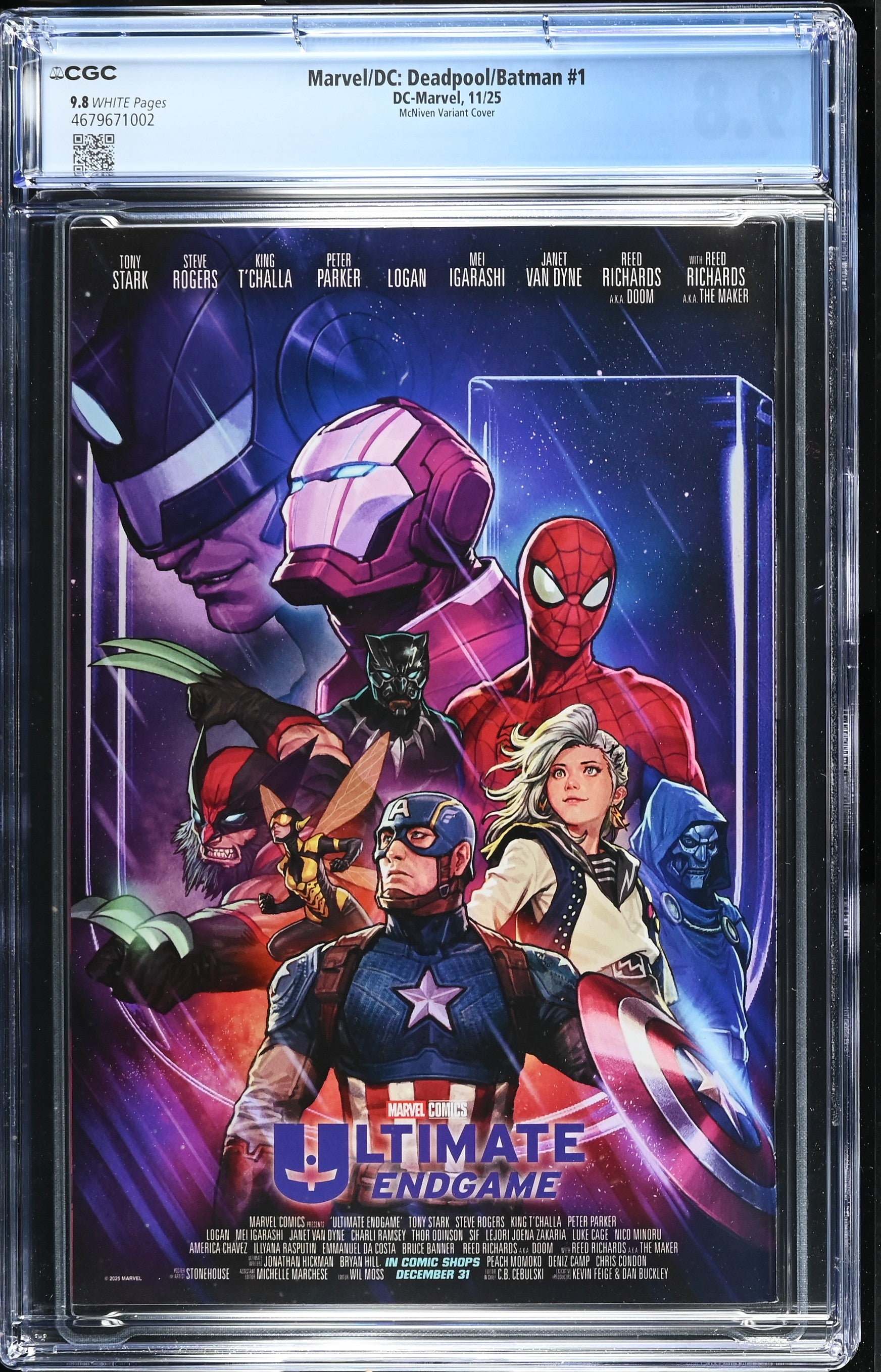 Deadpool/Batman # 1 1:25 McNiven Variant 2025 CGC 9.8 4679671002