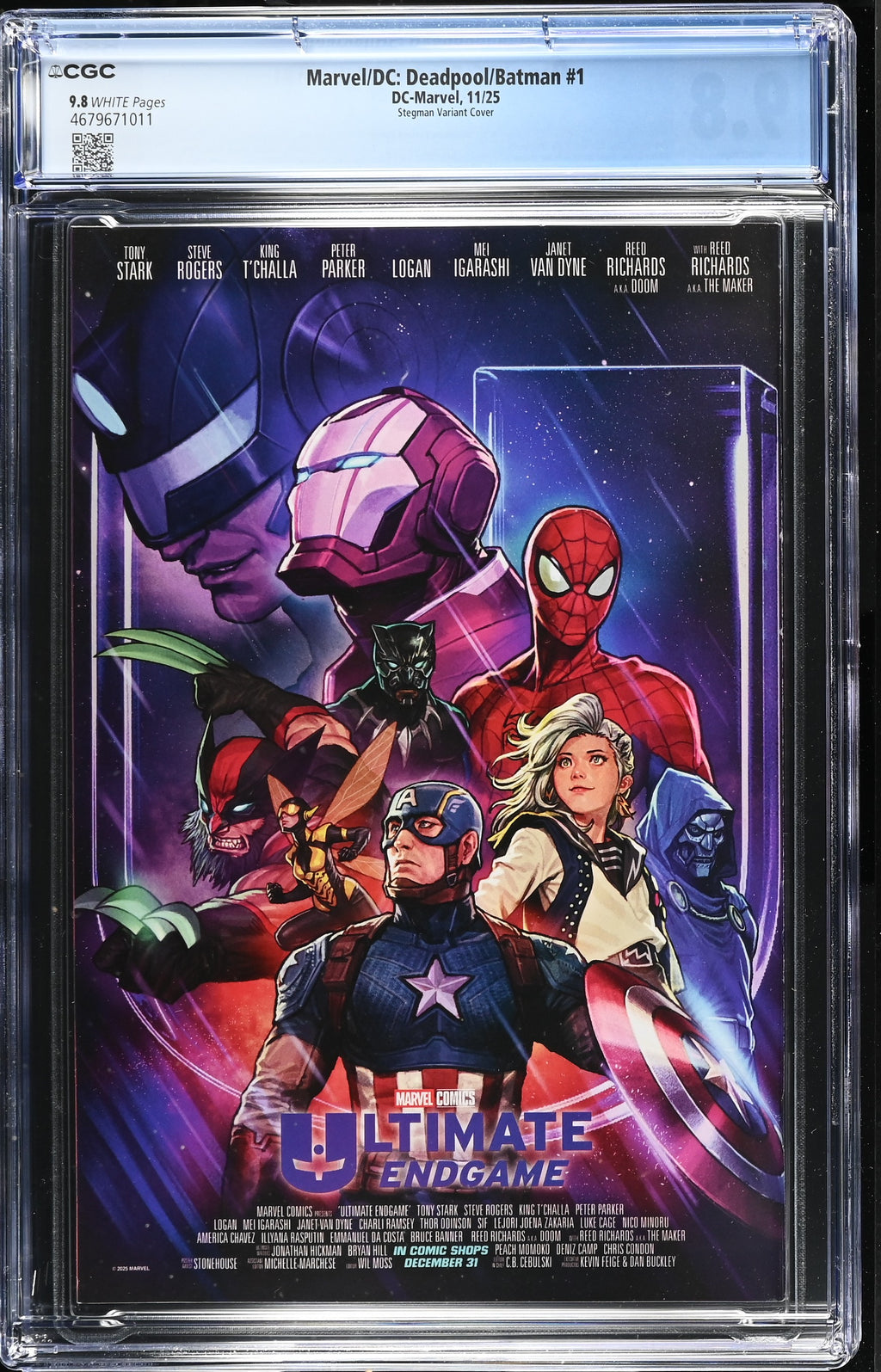 Marvel/DC: Deadpool/Batman # 1 Stegman Variant 11/25 CGC 9.8 4679671011