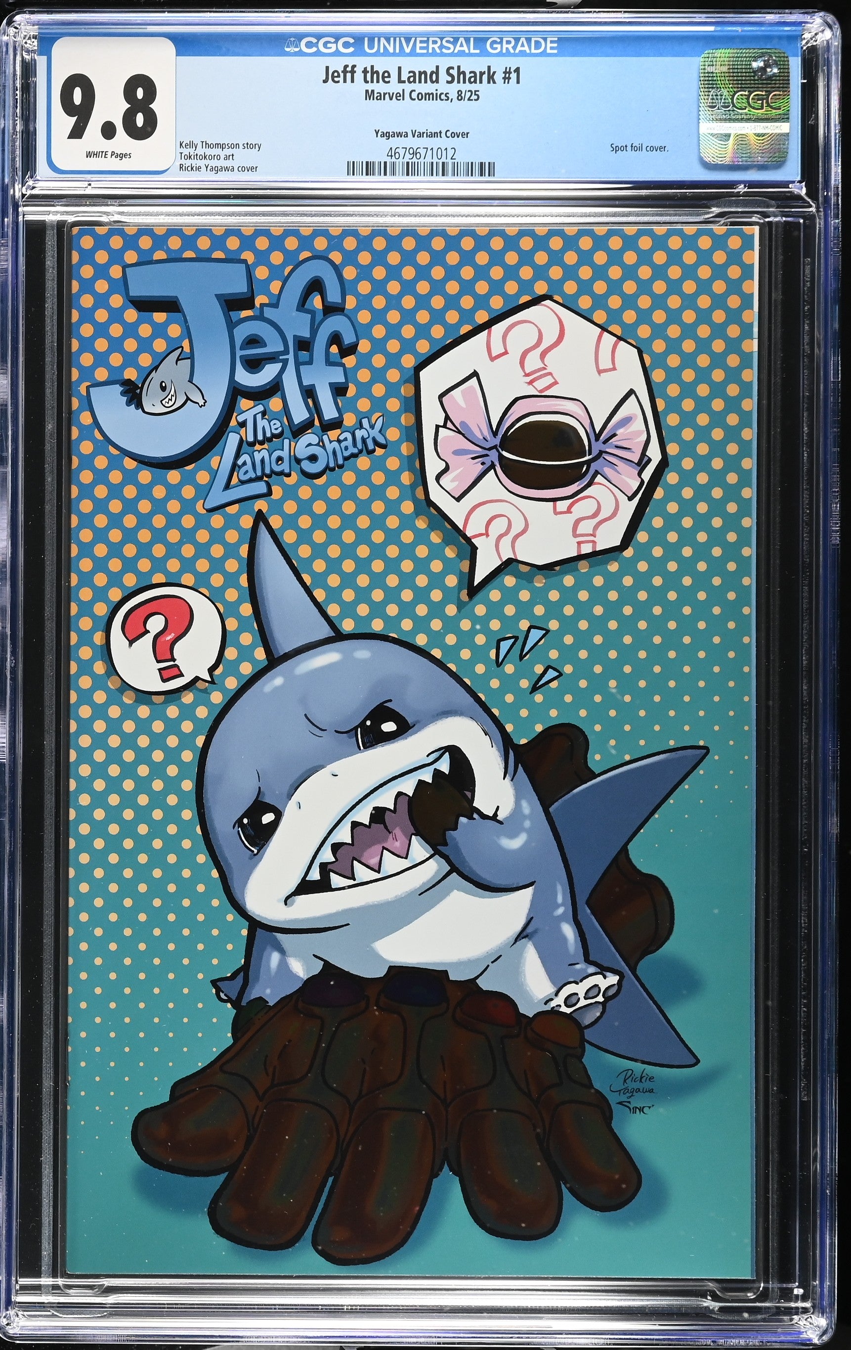Jeff the Land Shark 1 8/25 Marvel Comics Yagawa Variant CGC 9.8 4679671012