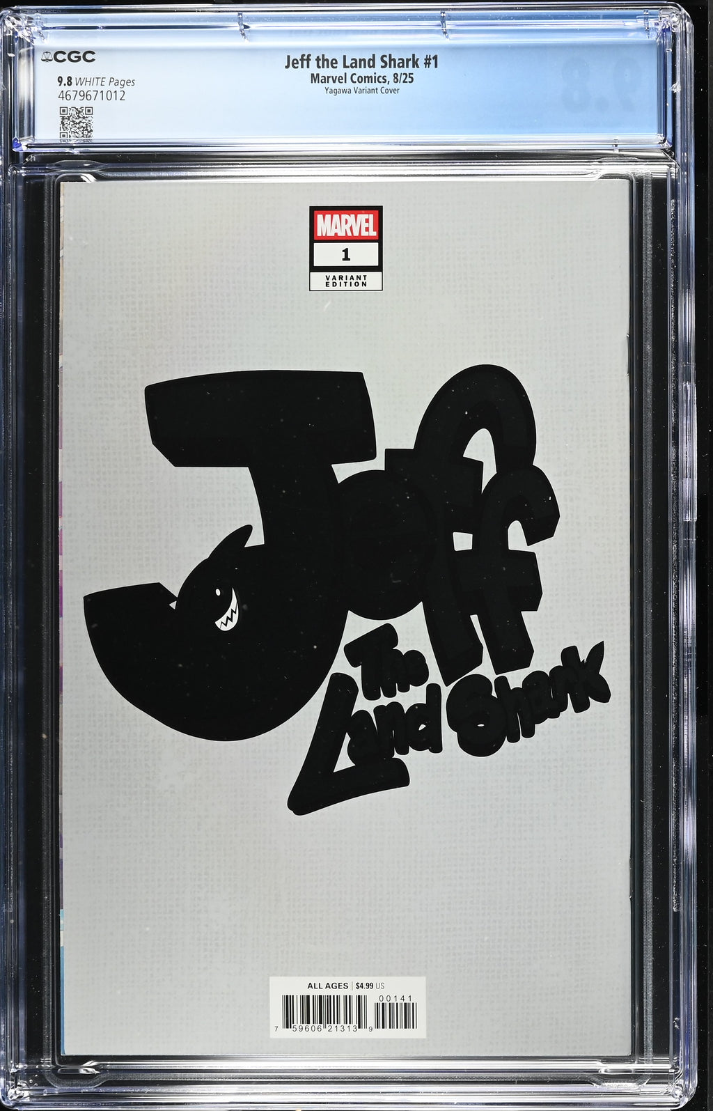 Jeff the Land Shark # 1 8/25 Marvel Comics Yagawa Variant CGC 9.8 4679671012