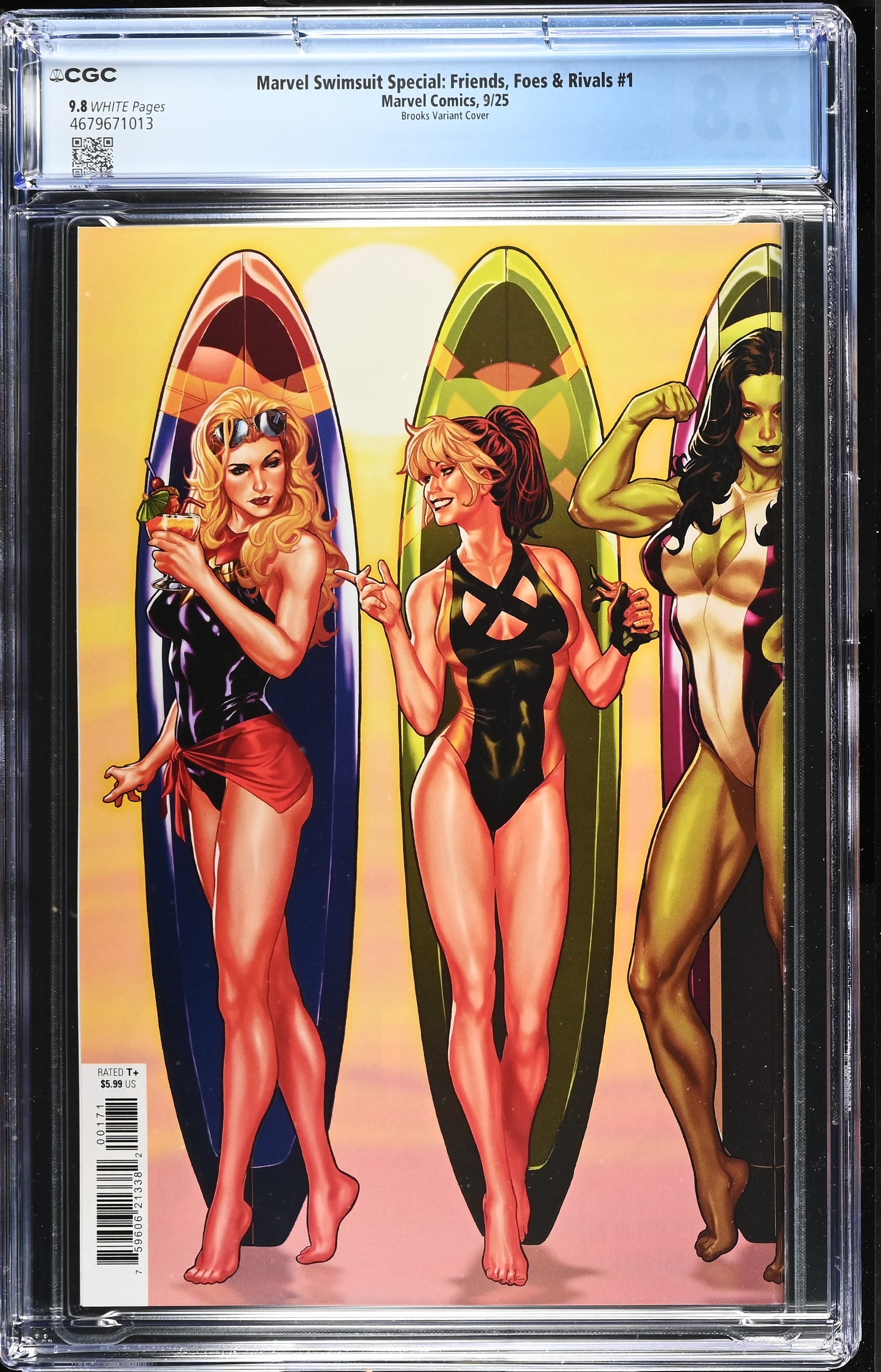 Marvel Swimsuit Special: Friends, Foes & Rivals # 1 Brooks Variant 9/25 CGC 9.8 4679671013