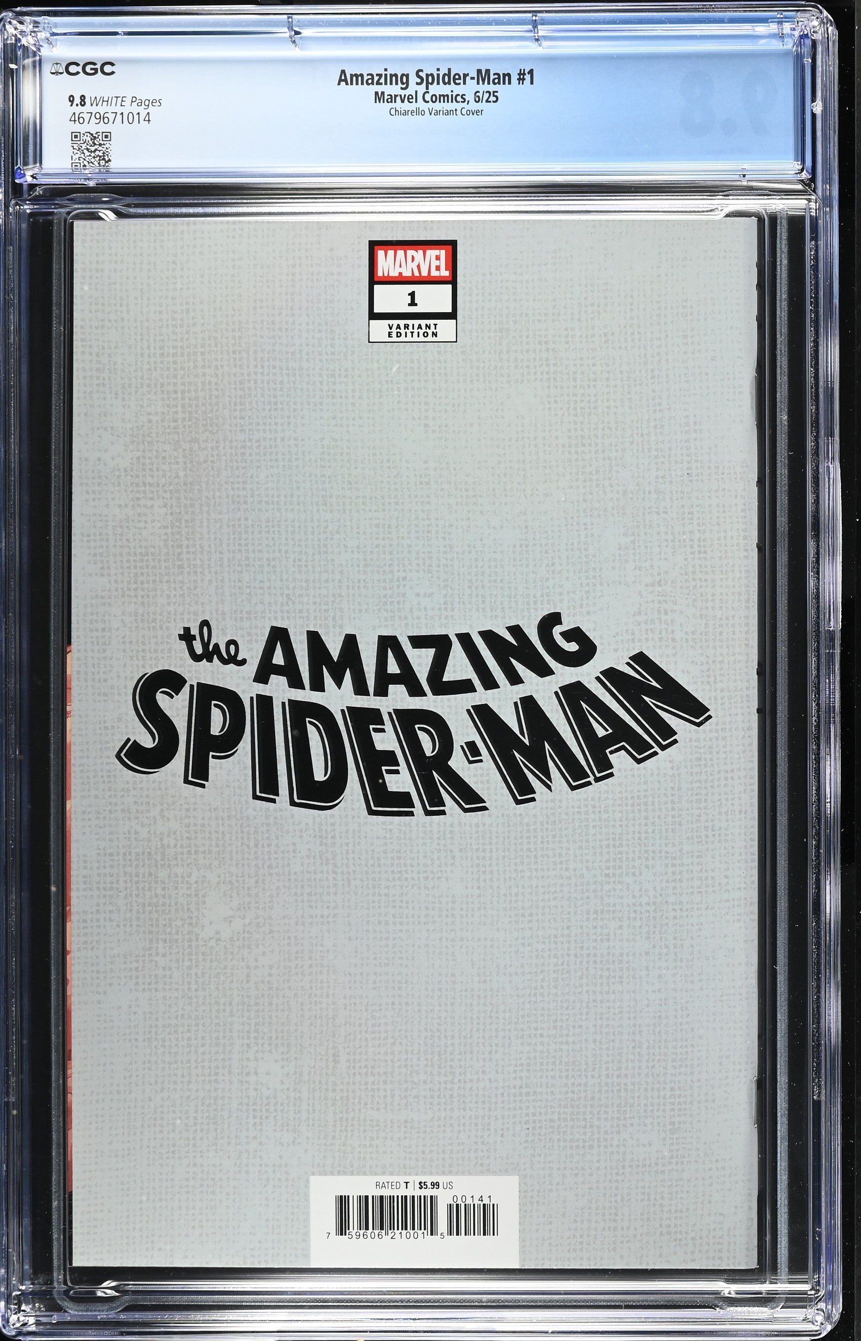 Amazing Spider-Man # 1 Chiarello Foil Variant  6/25 CGC 9.8 4679671014