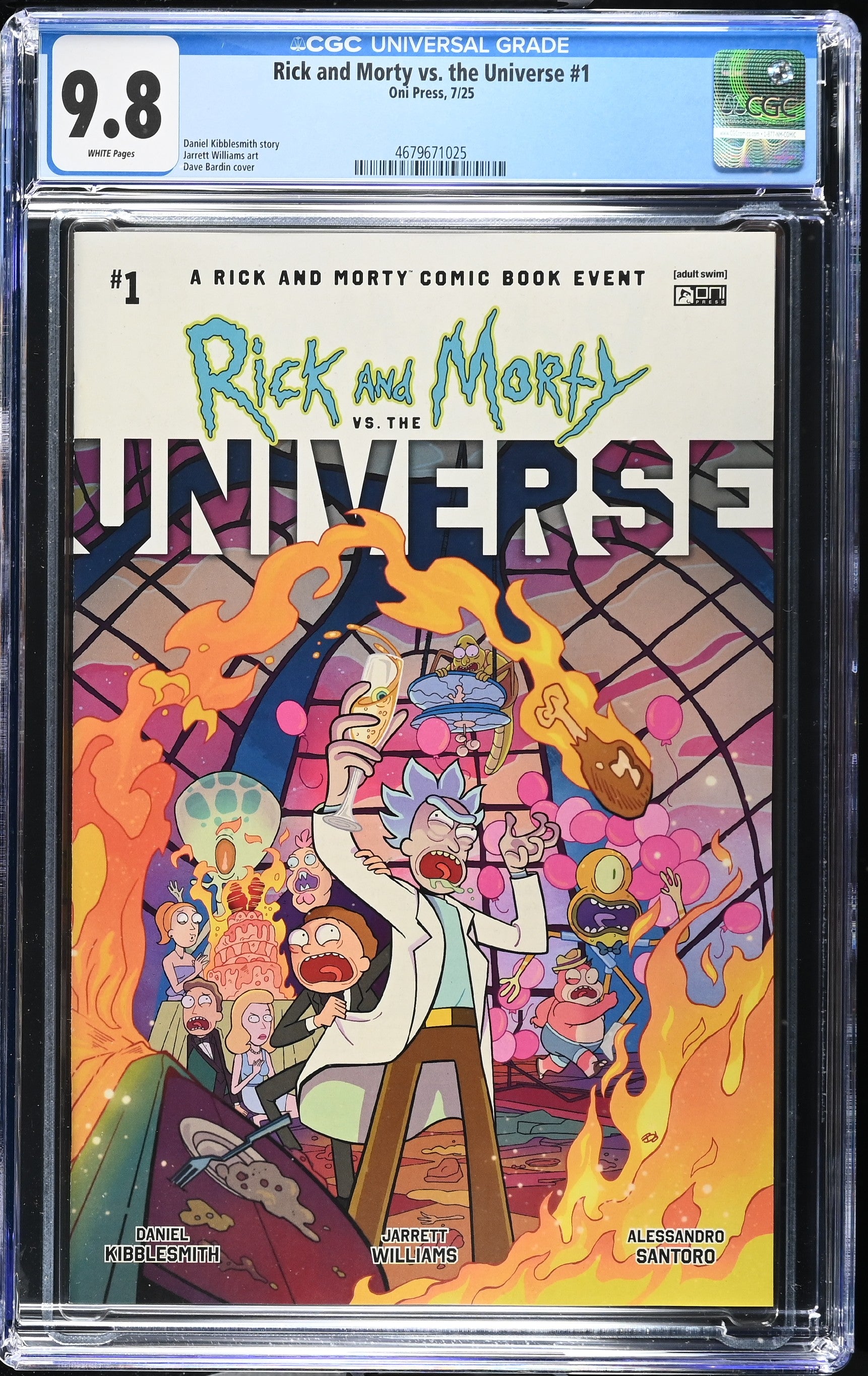 Rick and Morty vs. the Universe # 1 Cover A 7/25 CGC 9.8 4679671025