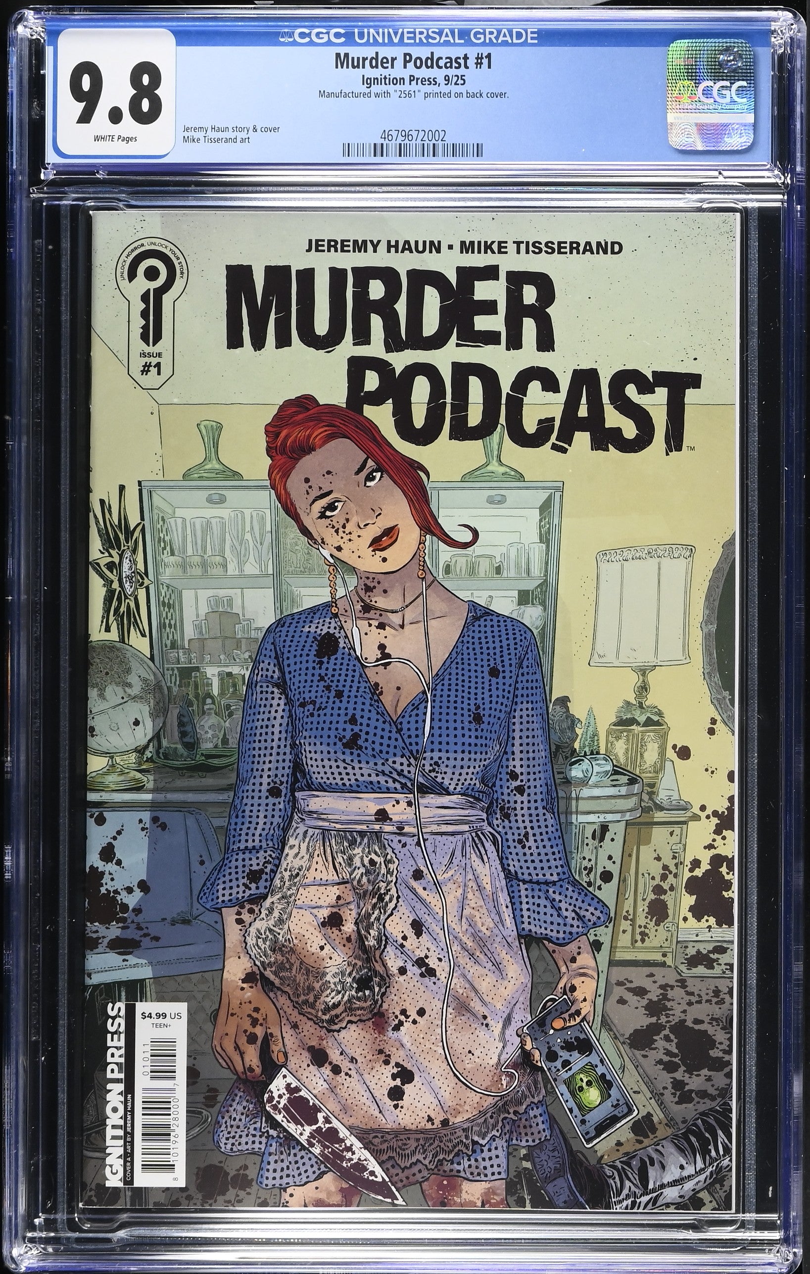 Murder Podcast # 1 Cover A 9/25 CGC 4679672002