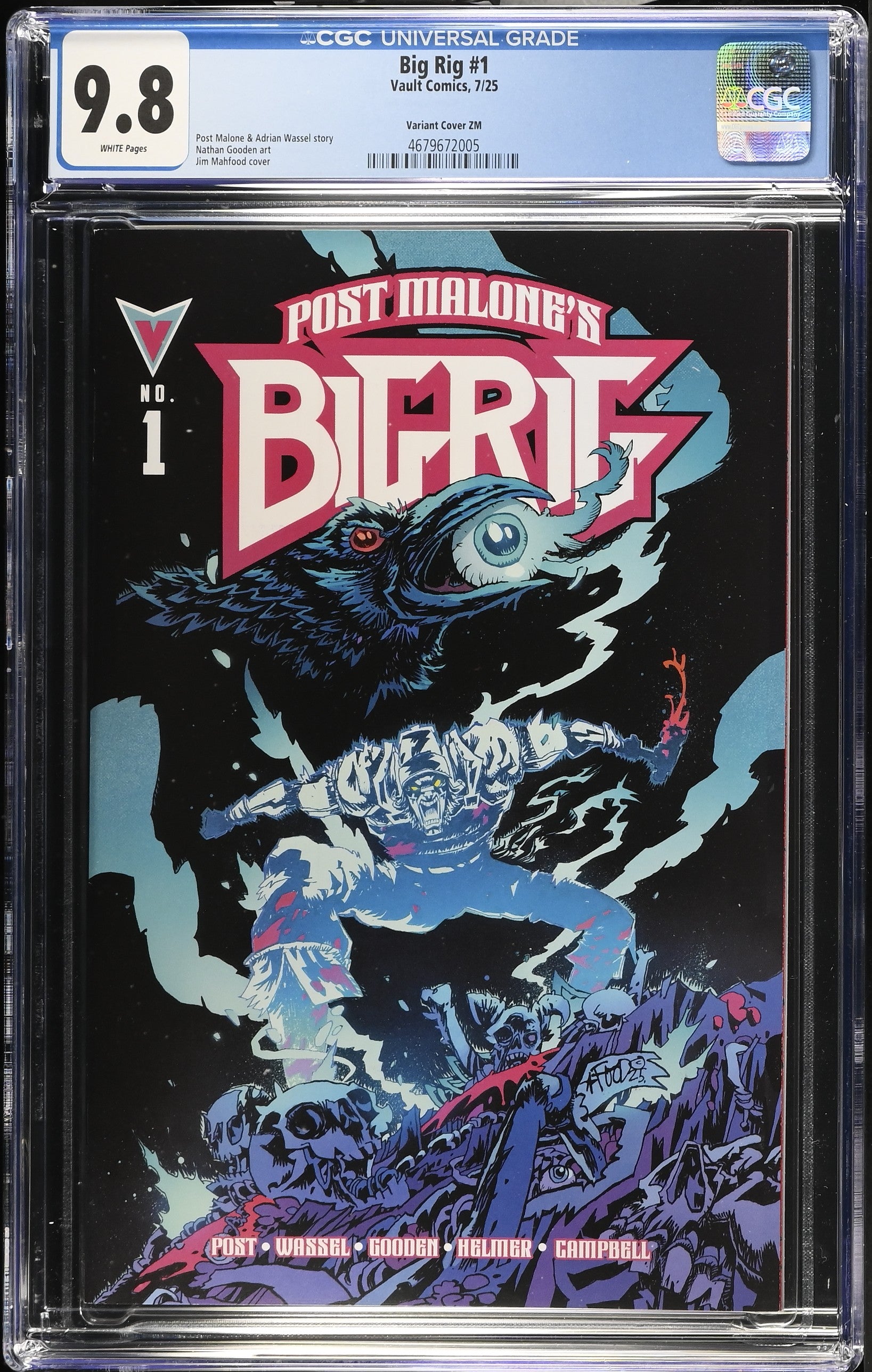 Big Rig # 1 Mahfood One-per-Box Thank You Variant 7/25 CGC 9.8 4679672005