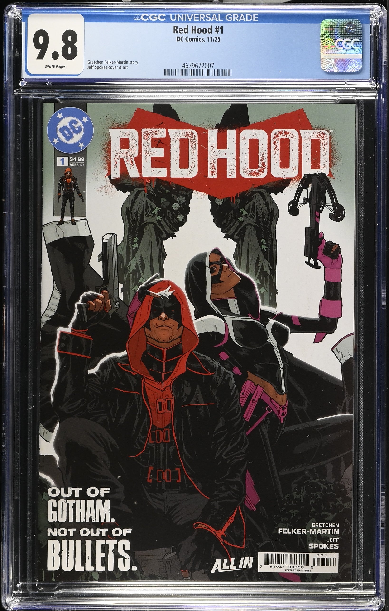 Red Hood # 1 CANCELLED Cover A 2025 CGC 9.8 4679672007