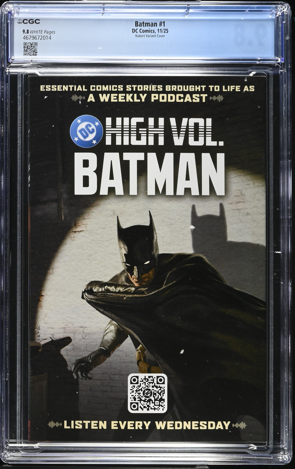 Batman # 1 1:25 Kubert Variant 11/25 CGC 9.8 4679672014