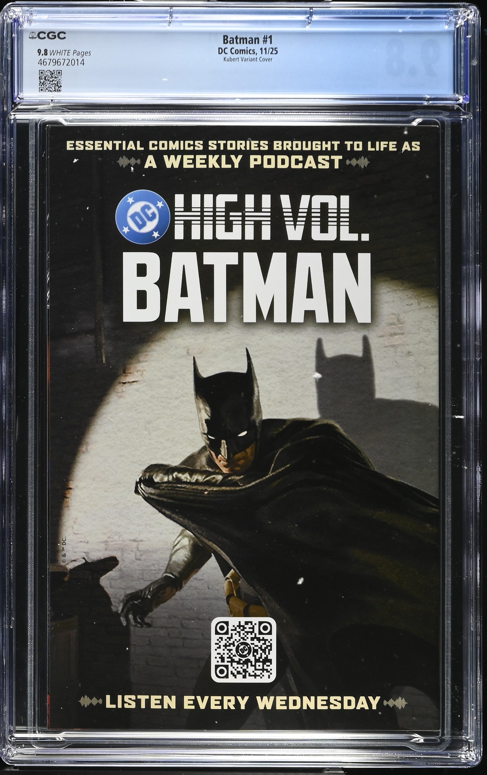 Batman # 1 1:25 Kubert Variant 11/25 CGC 9.8 4679672014