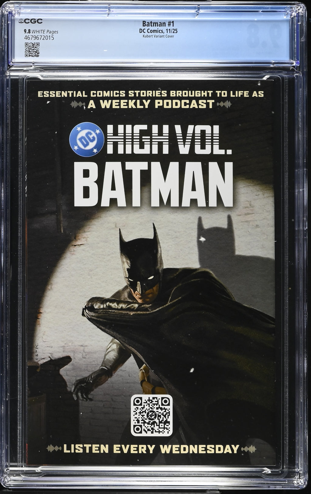 Batman # 1 1:25 Kubert Variant 11/25 CGC 9.8 4679672015