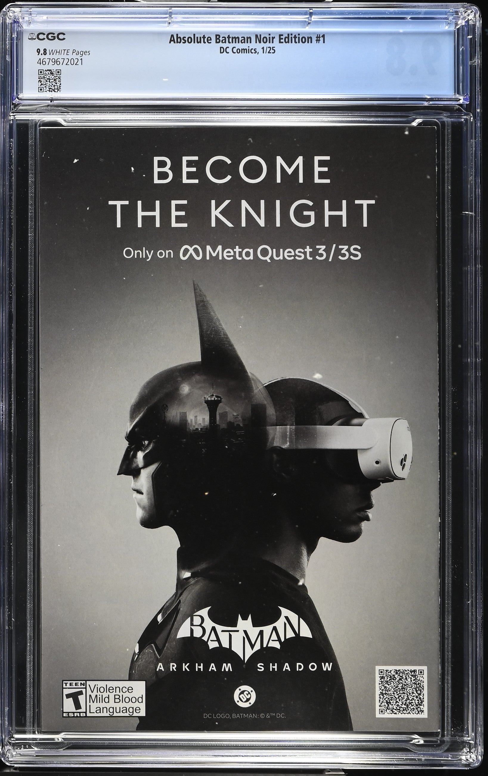 Absolute Batman Noir Edition # 1 1/25 CGC 9.8 4679672021