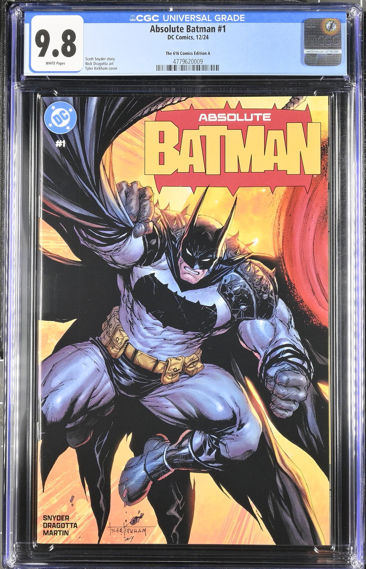 Absolute Batman # 1 and Absolute Superman # 1 Kirkham 616 Comics CGC 9.8 4779620008 4779620018