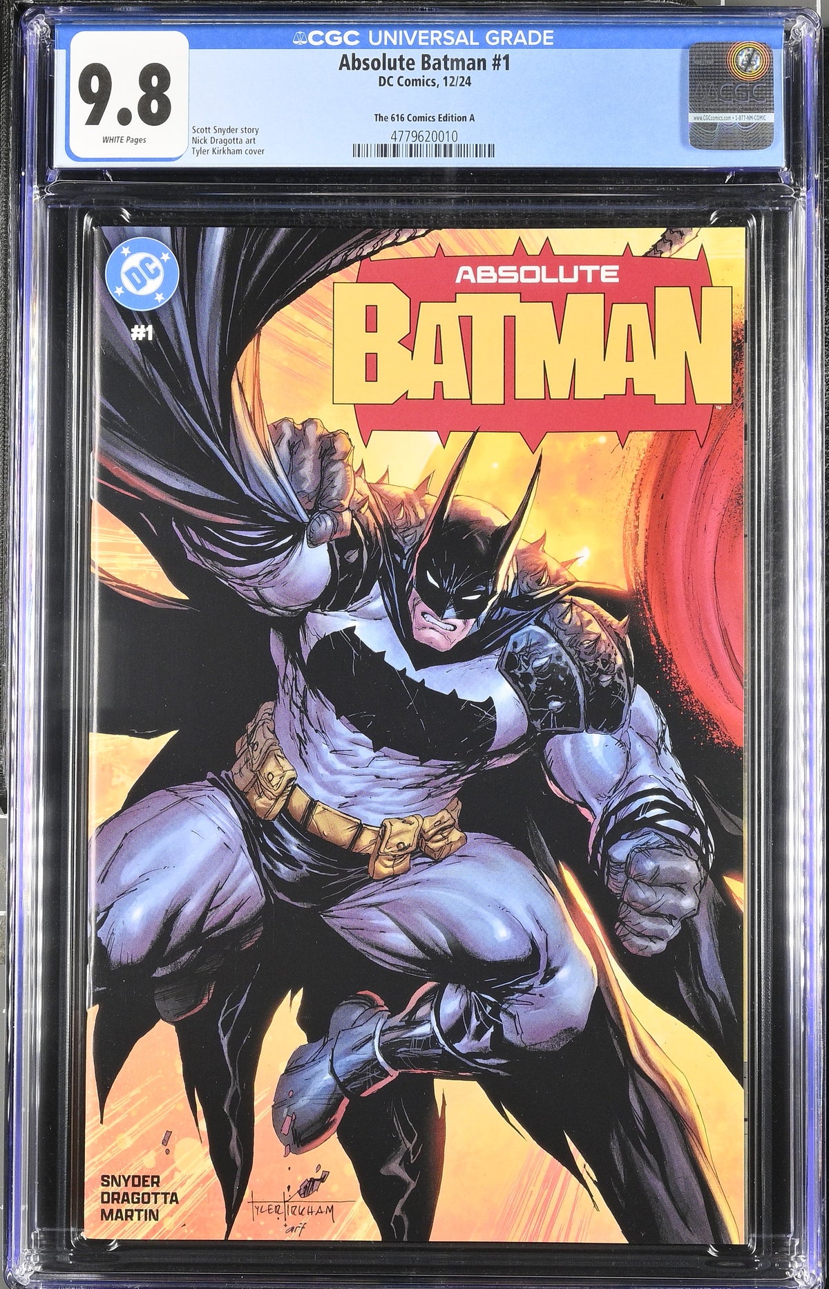 Absolute Batman # 1 616 Comics Tyler Kirkham CGC 9.8 44779620010