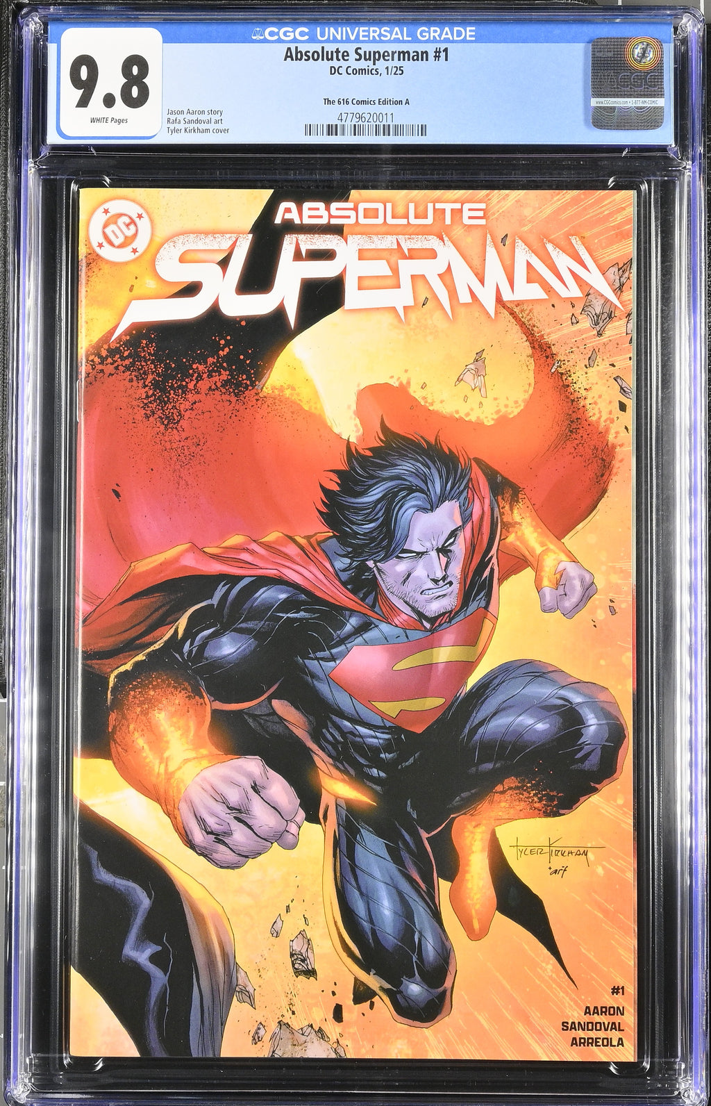 Absolute Batman # 1 and Absolute Superman # 1 Kirkham 616 Comics CGC 9.8 4779620001 4779620011
