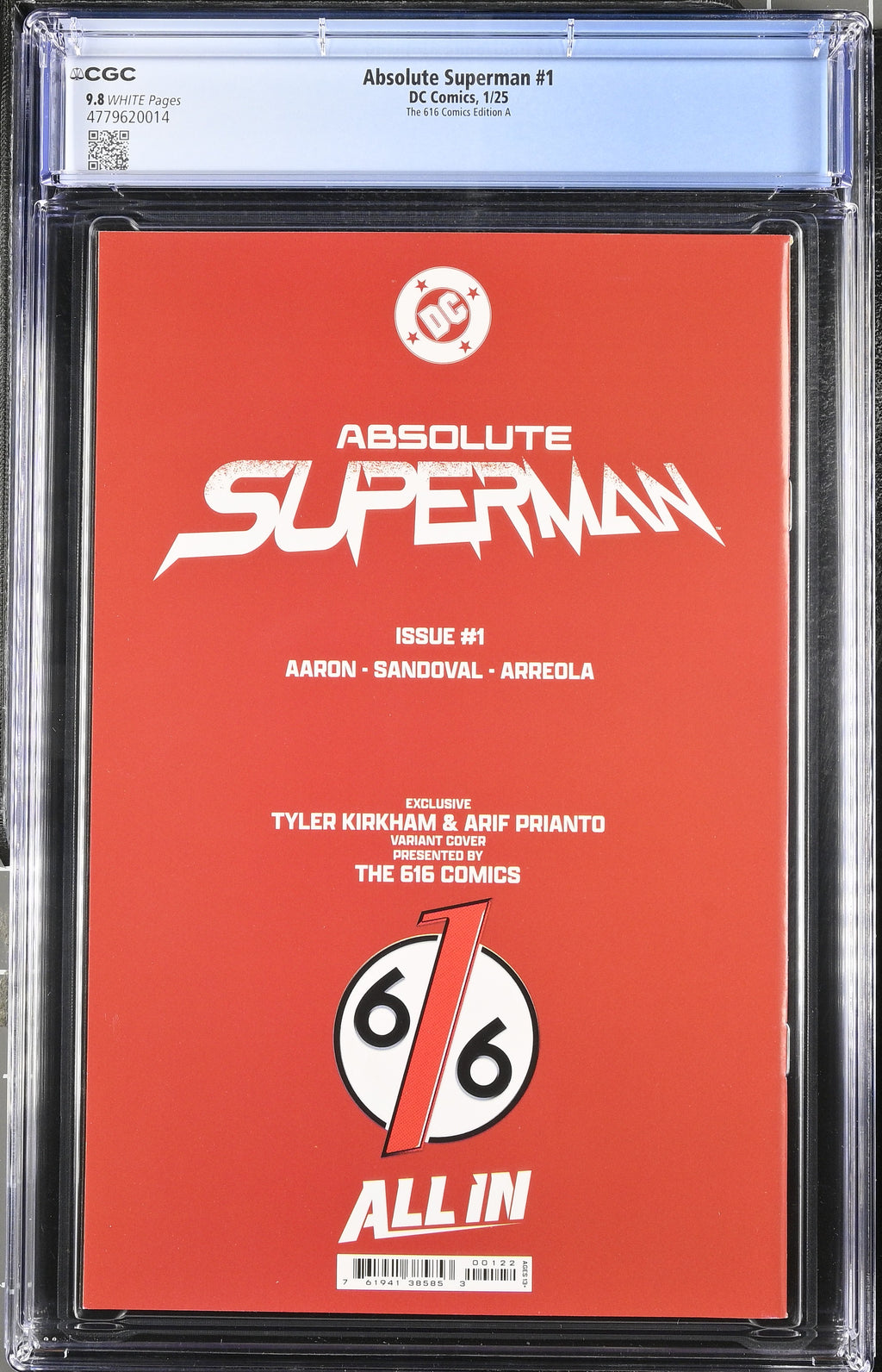 Absolute Batman # 1 and Absolute Superman # 1 Kirkham 616 Comics CGC 9.8 4779620004 4779620014