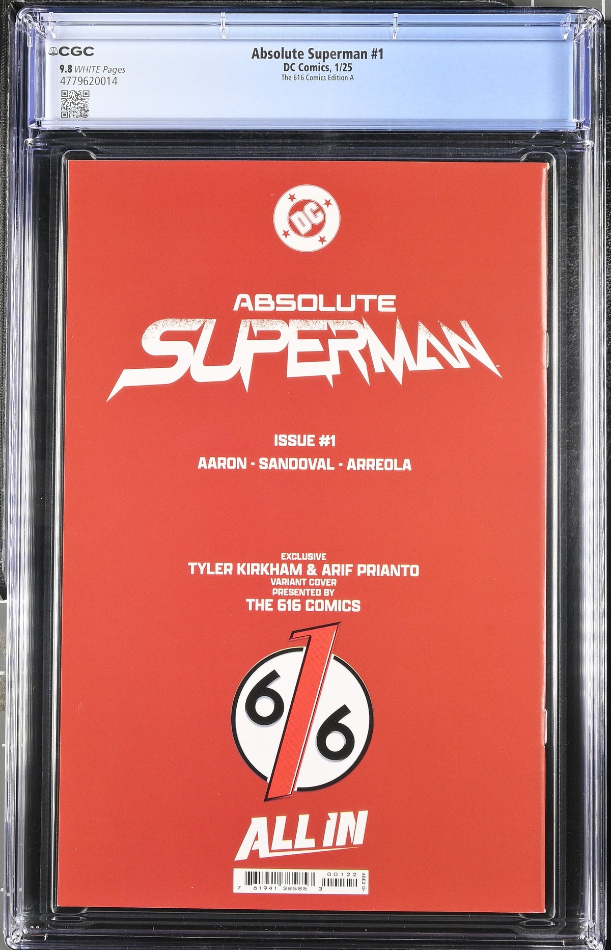 Absolute Batman # 1 and Absolute Superman # 1 Kirkham 616 Comics CGC 9.8 4779620004 4779620014