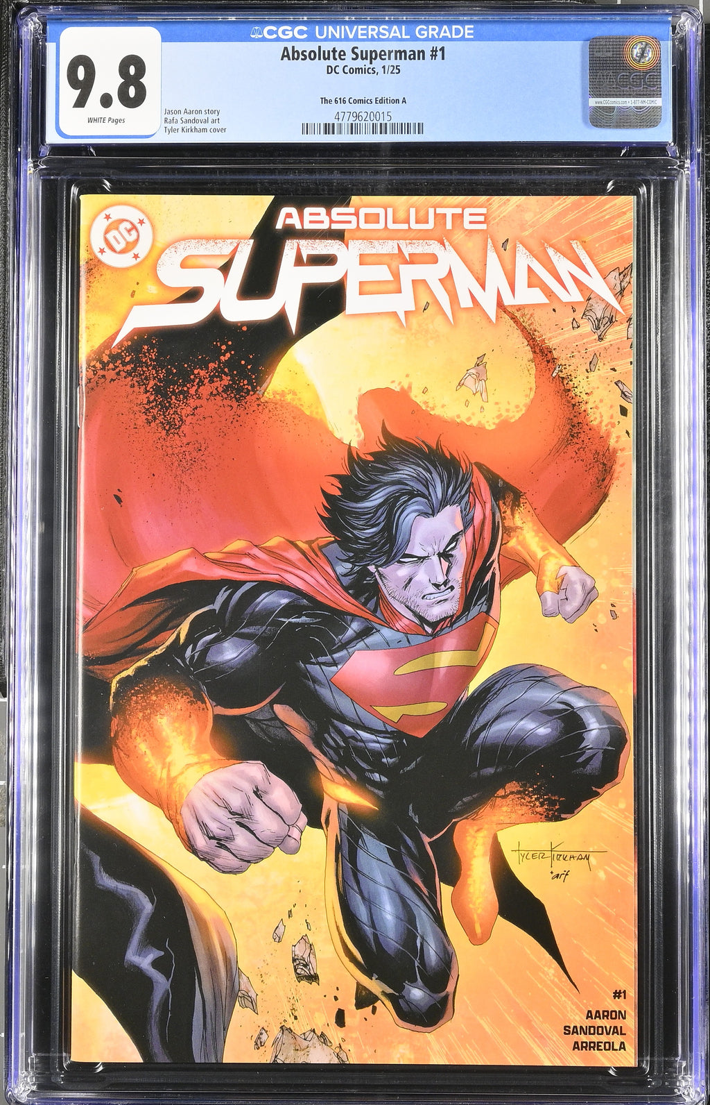 Absolute Batman # 1 and Absolute Superman # 1 Kirkham 616 Comics CGC 9.8 4779620005 4779620015