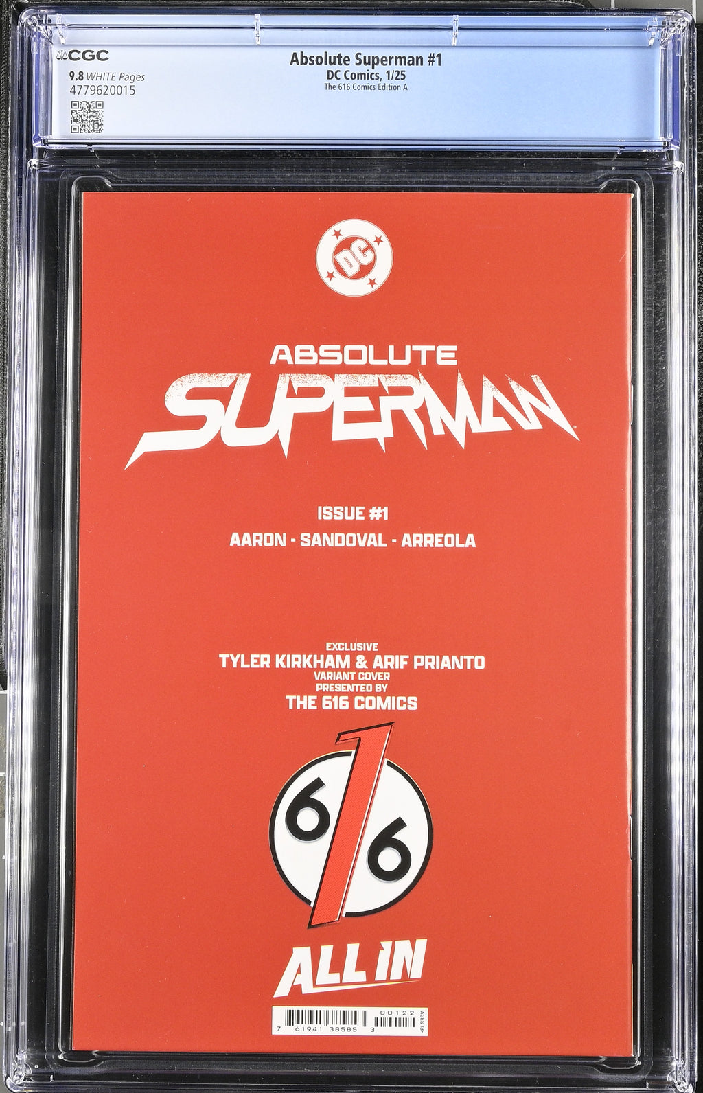 Absolute Batman # 1 and Absolute Superman # 1 Kirkham 616 Comics CGC 9.8 4779620005 4779620015