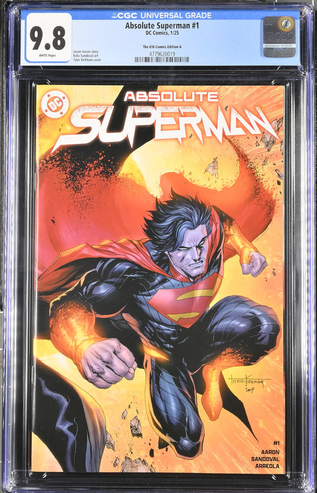 Absolute Batman # 1 and Absolute Superman # 1 Kirkham 616 Comics CGC 9.8 4779620008 4779620018
