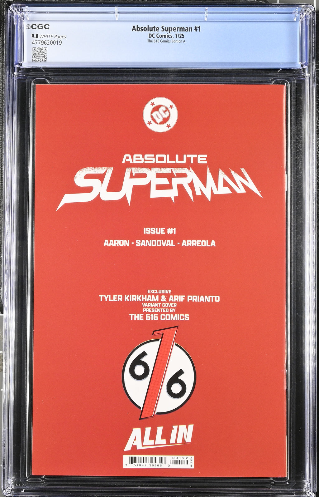 Absolute Batman # 1 and Absolute Superman # 1 Kirkham 616 Comics CGC 9.8 4779620008 4779620018