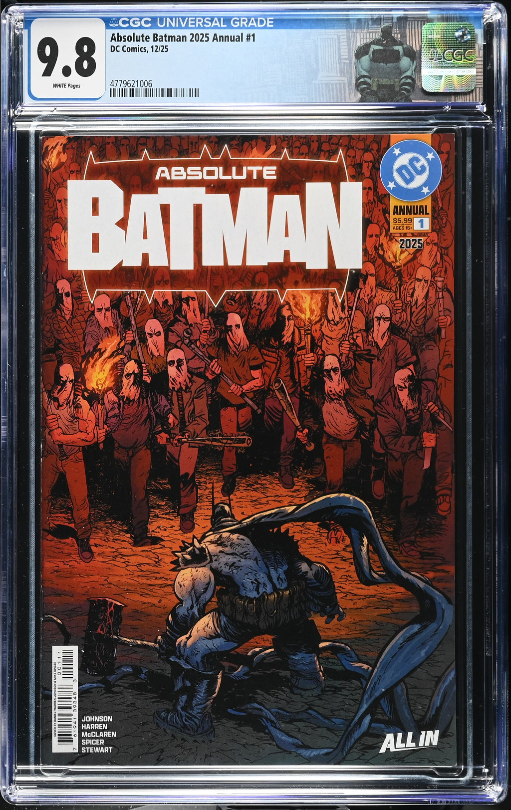 Absolute Batman 2025 Annual # 1 Custom Label CGC 9.8 4779621006
